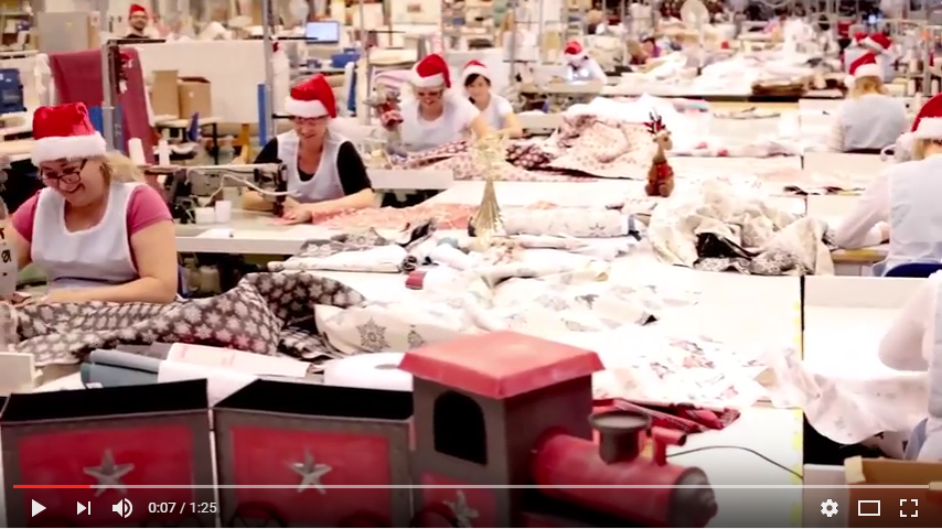Fabrik vom Nikolaus – Abteilung „Dekoria“