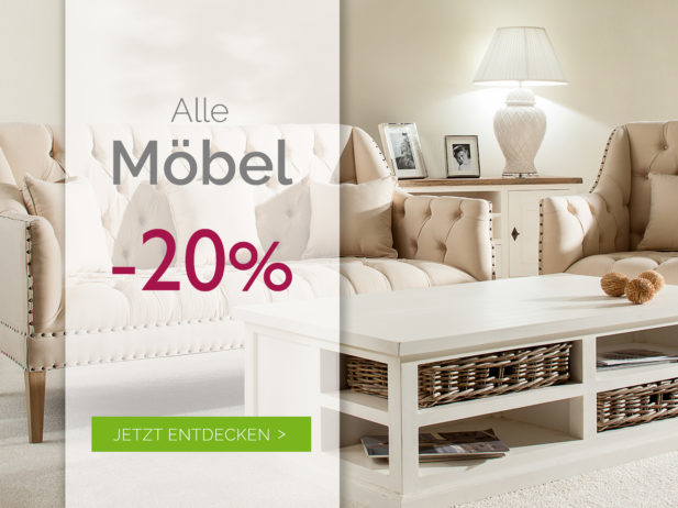 Möbel-Aktion: Ermäßigung 20% bis 14.09.