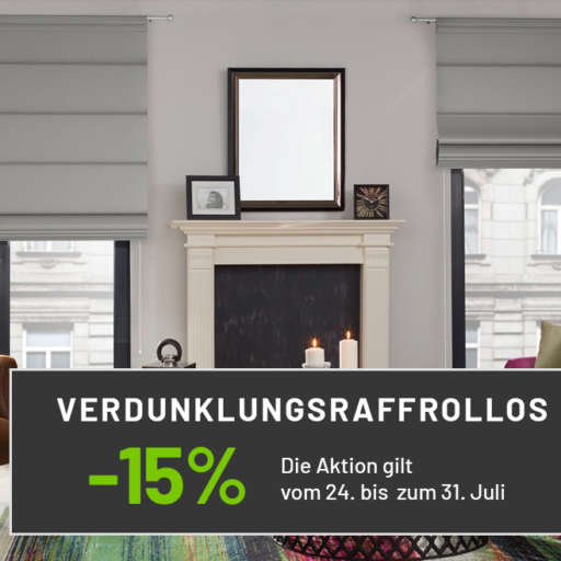 Vorhang auf für Verdunklungsraffrollos