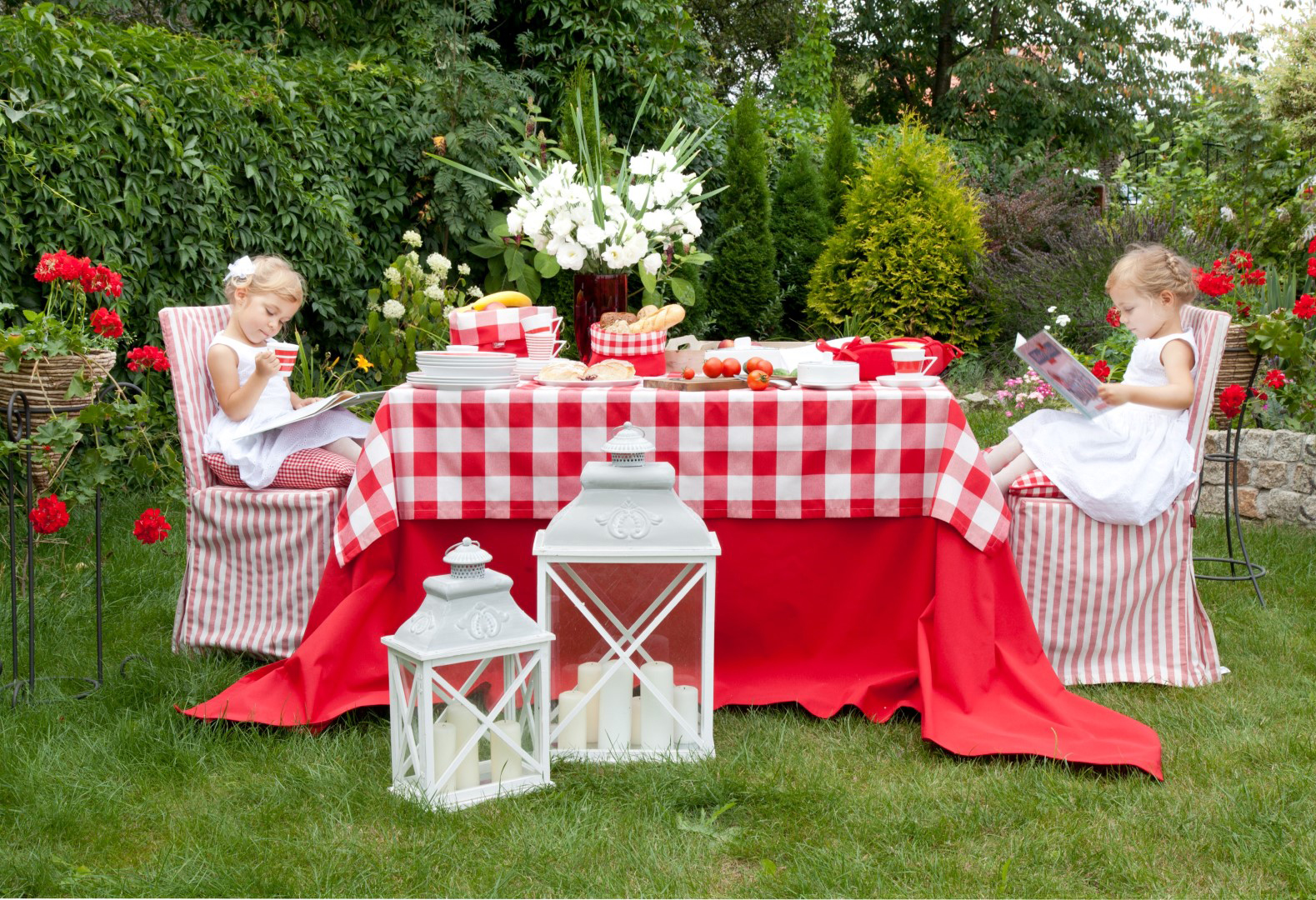 Garten in Rot