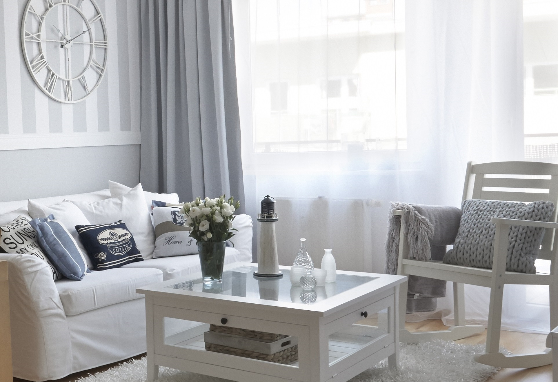 Wohnzimmer im Hampton- Stil