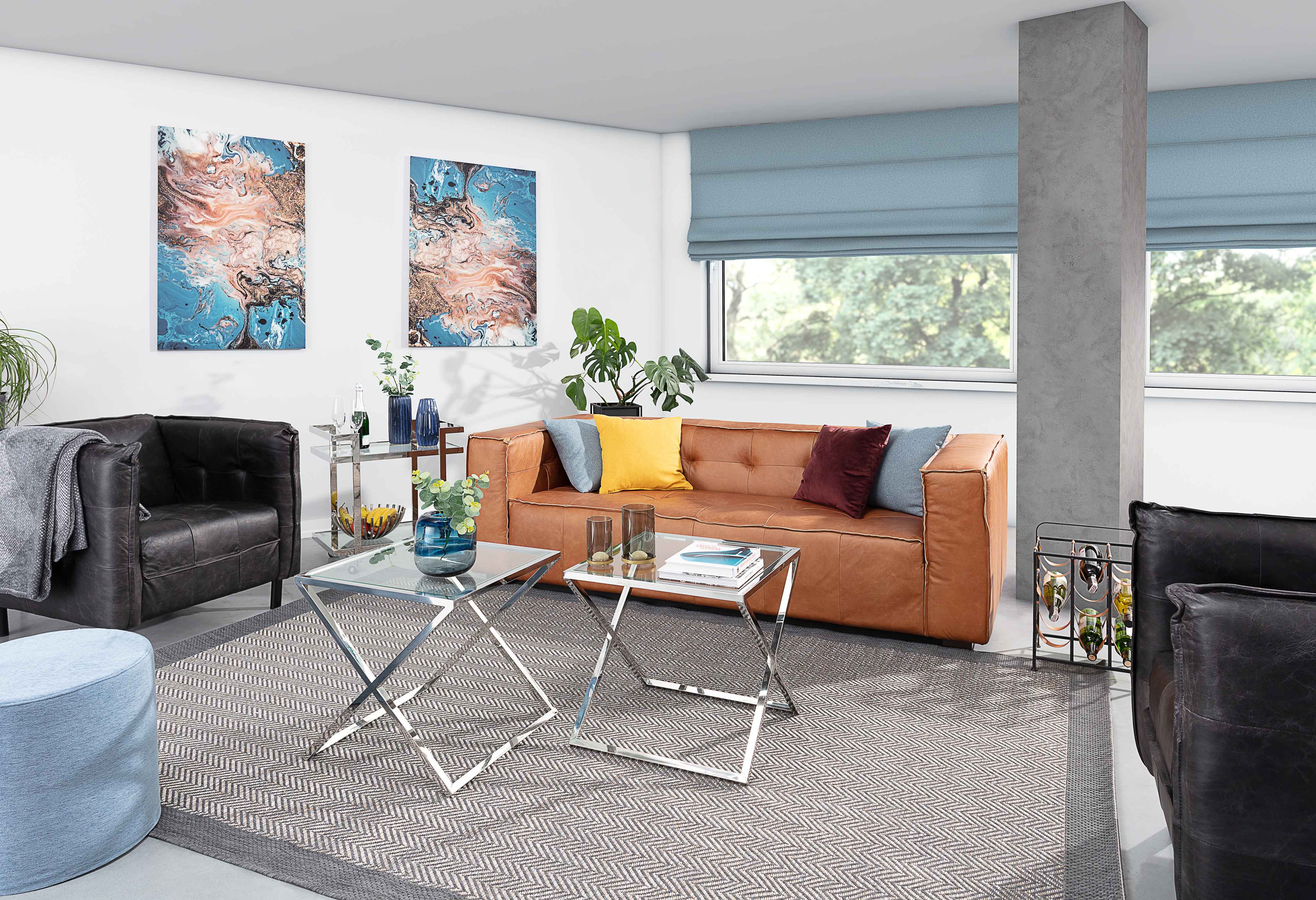 Blue Living Room