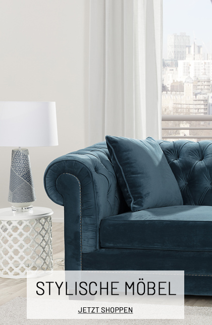 Heimtextilien, Möbel & Wohnaccessoires für ein schönes Zuhause