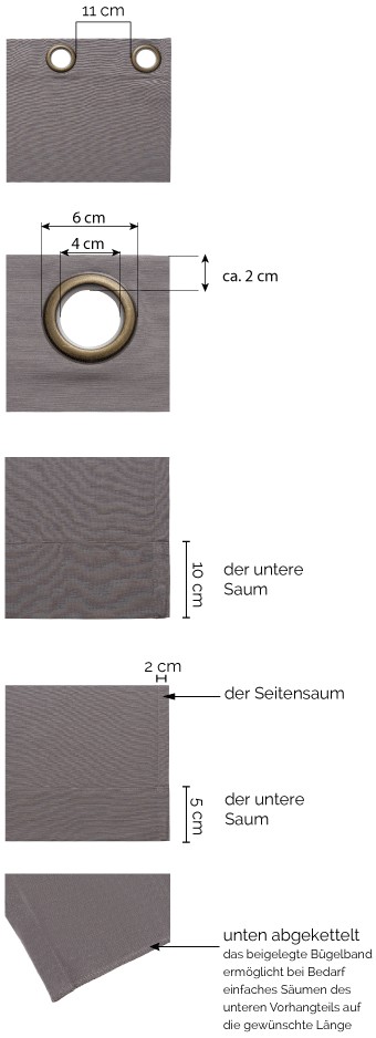 VORHANG MIT ÖSEN