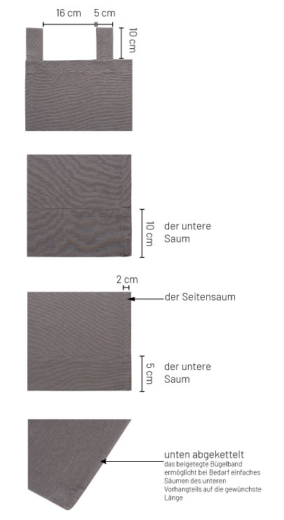 VORHANG MIT SCHLAUFEN