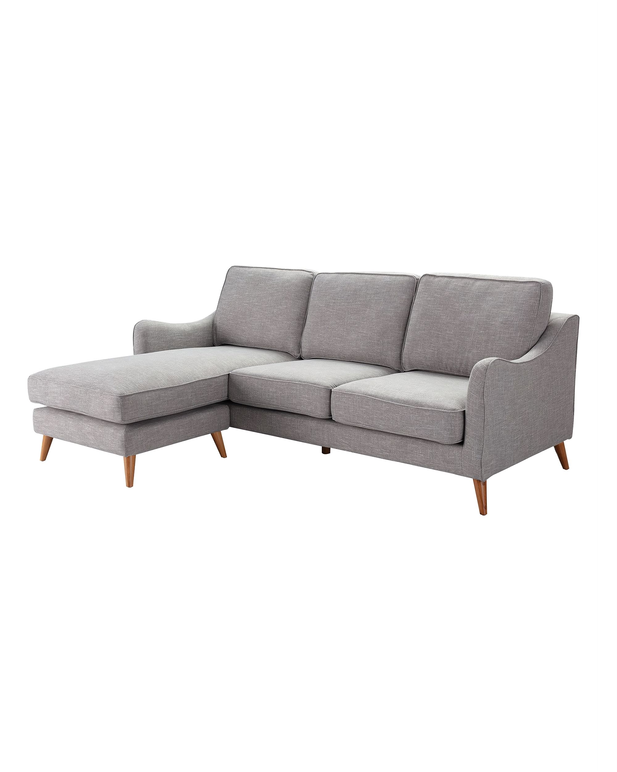Ecksofa Venuste linen grey