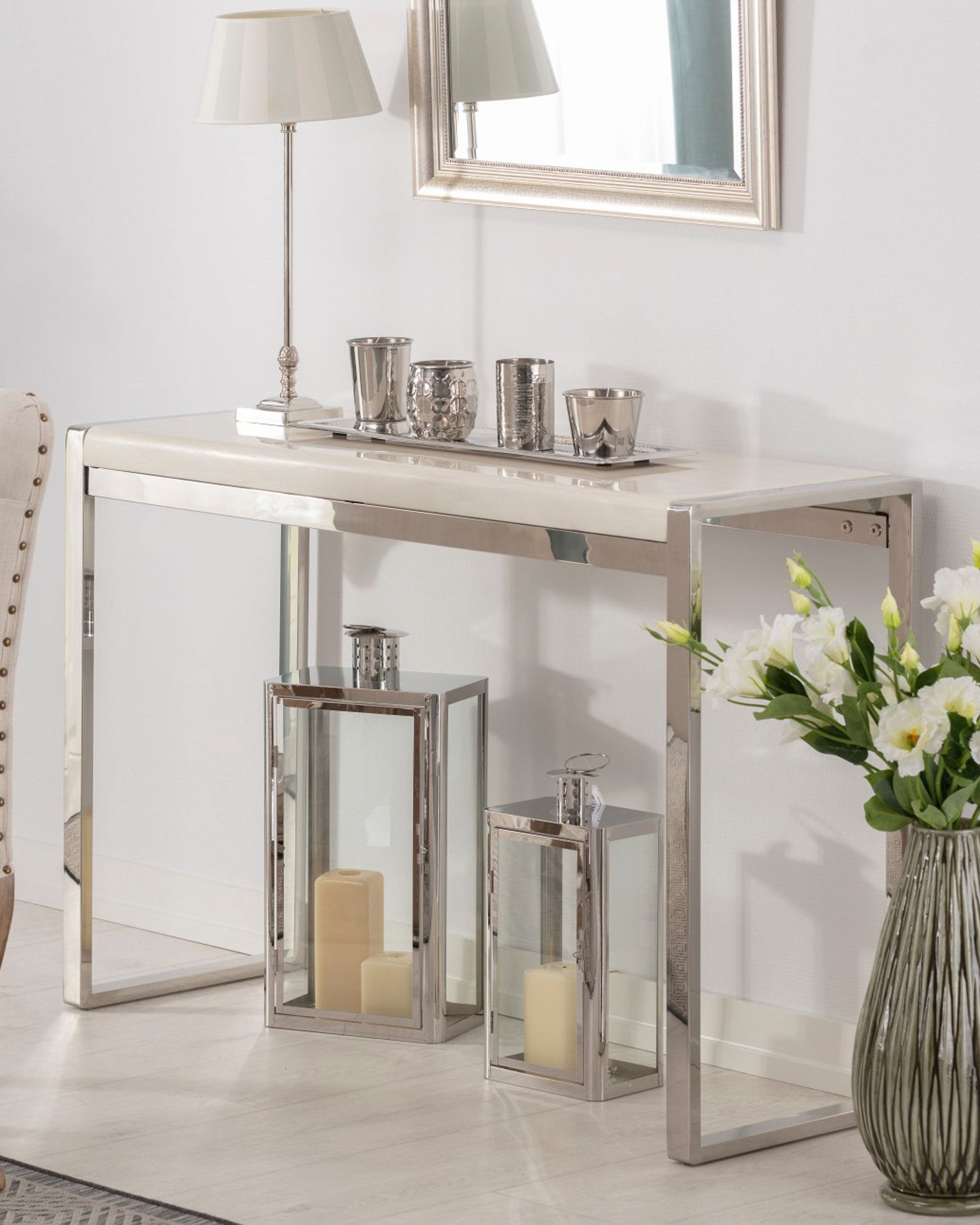 Konsole Chianti marble ivory white 120x40x80cm (hover)