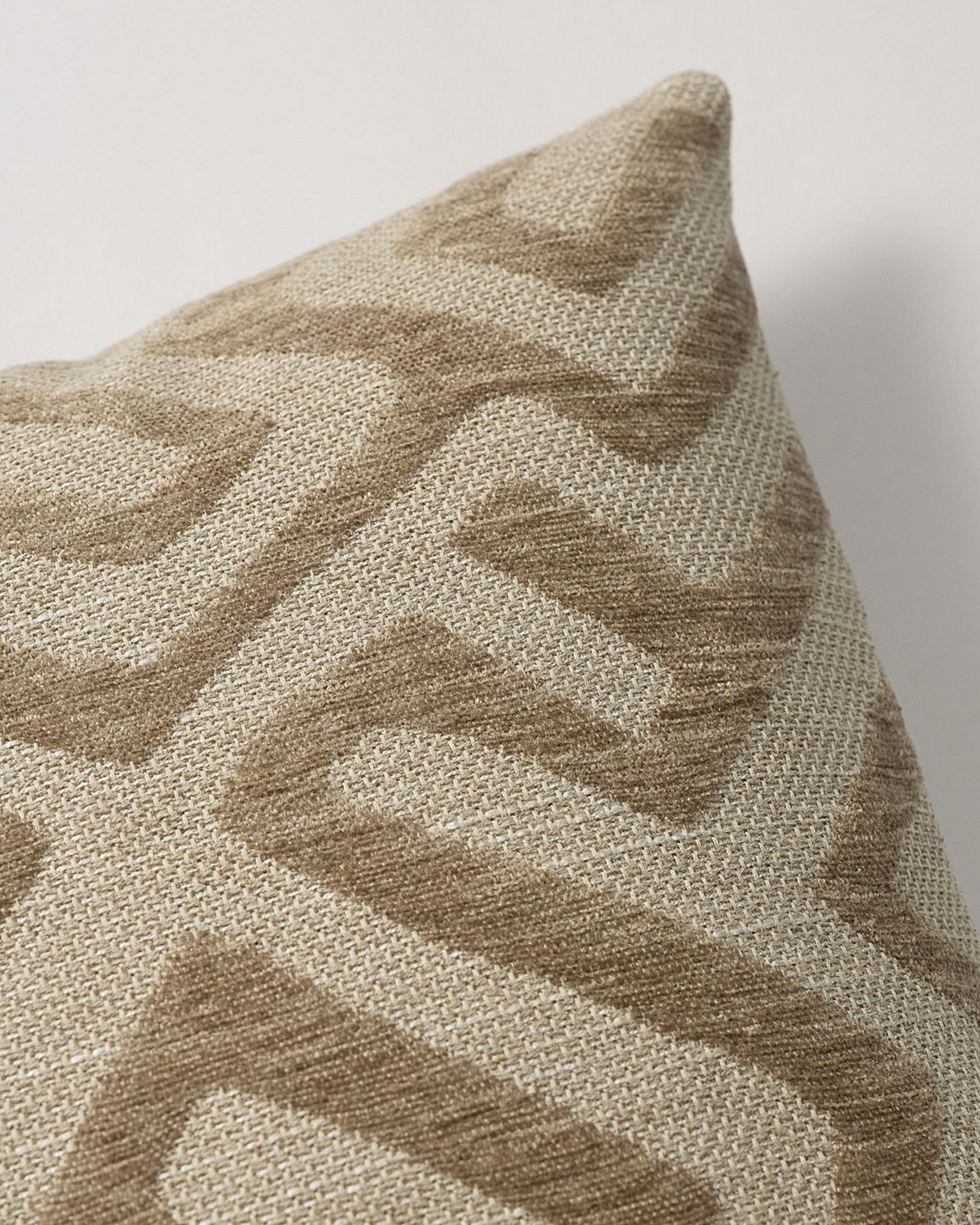 Kissenhülle Mia Farbe beige Stoff strukturiert, gemustert