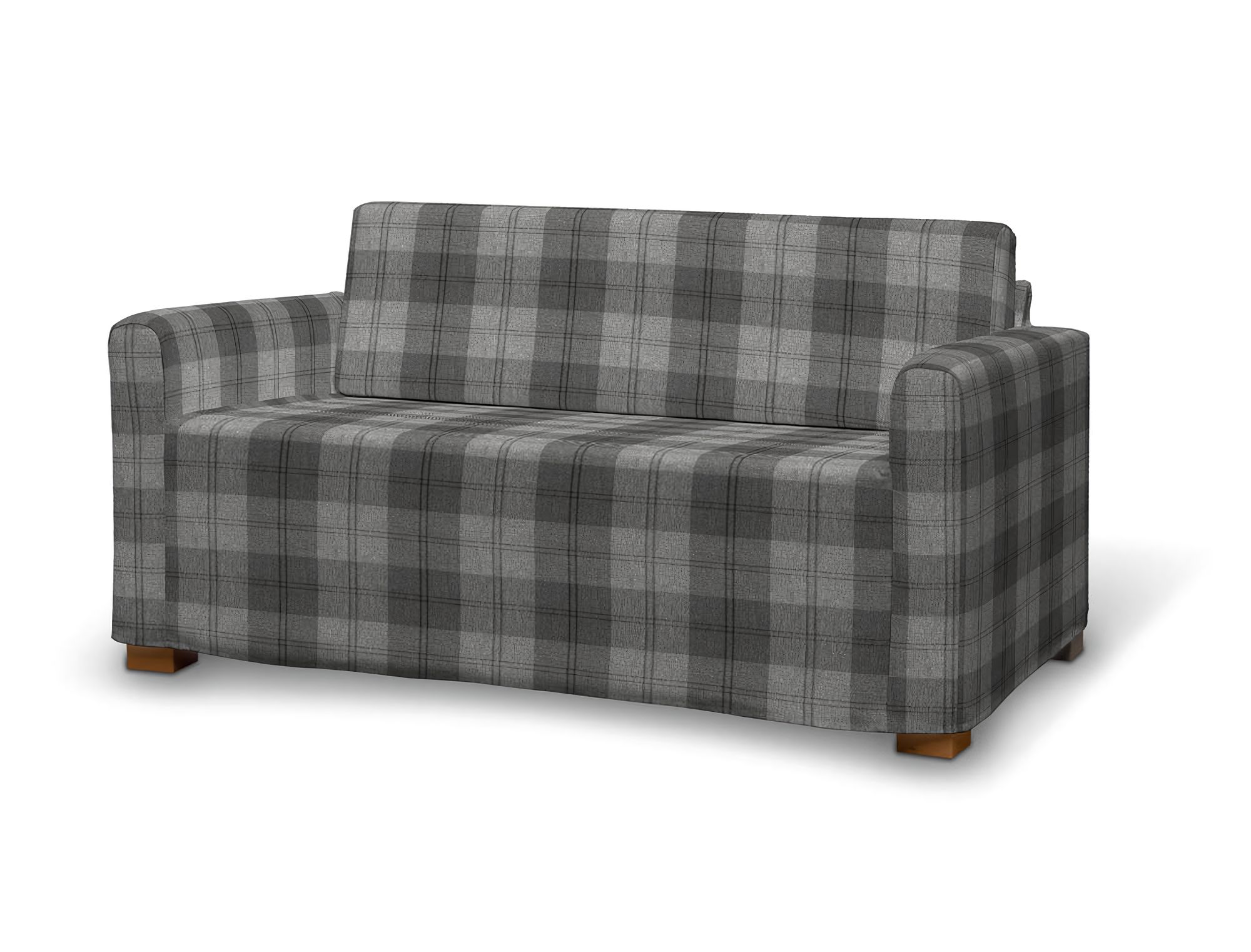 Bezug für Solsta Sofa Farbe grau Stoff strukturiert, gemustert