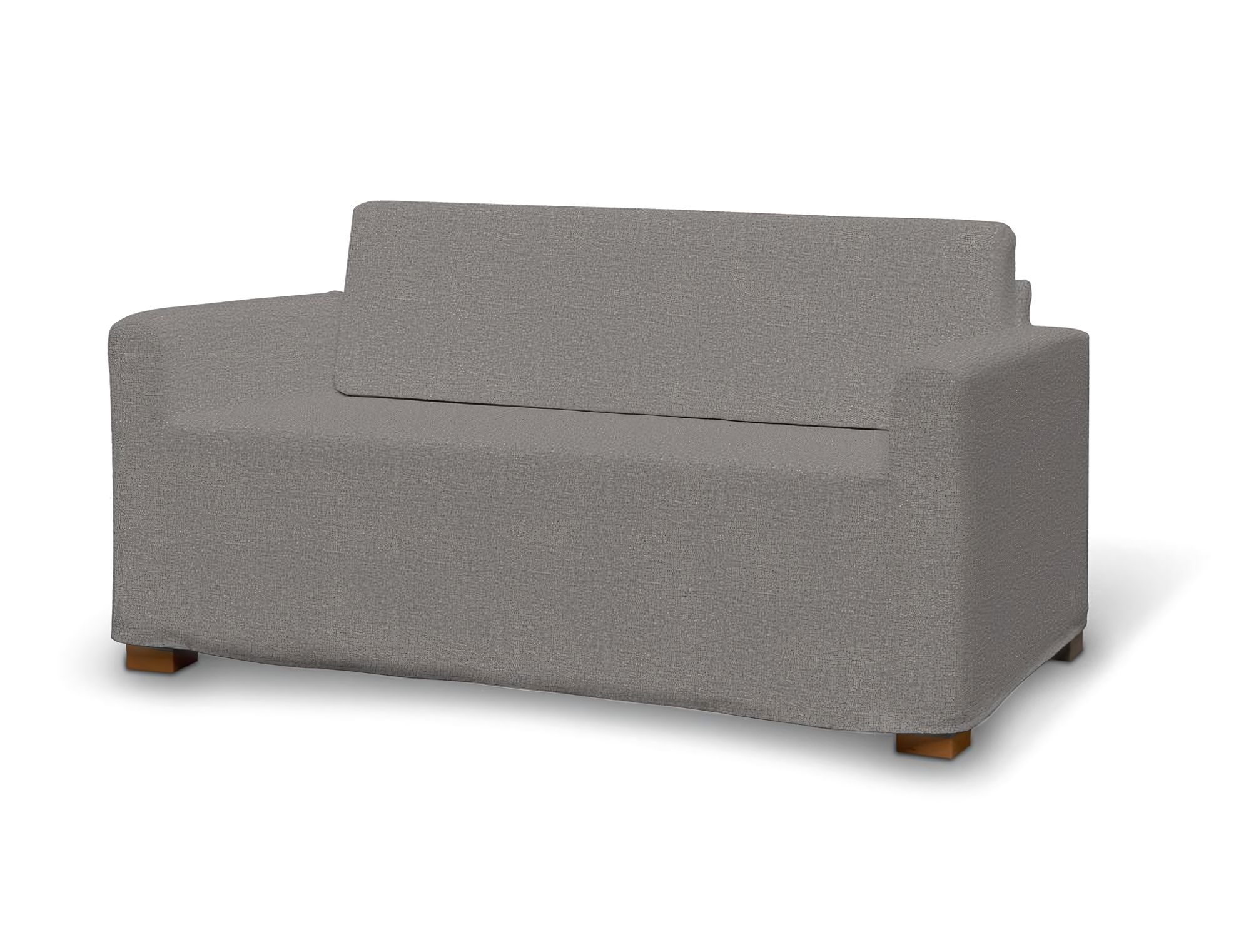 Bezug für Solsta Sofa Farbe grau Stoff strukturiert