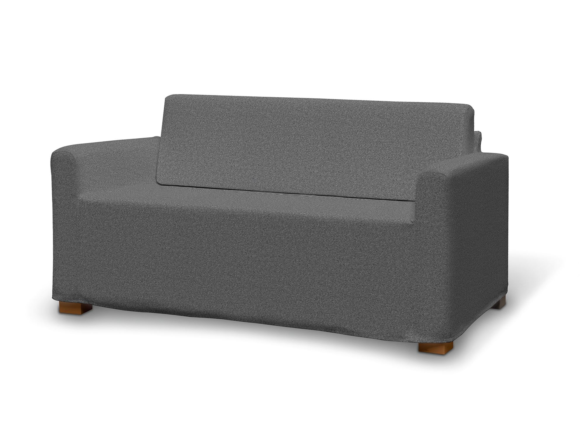 Bezug für Solsta Sofa Farbe grau Stoff strukturiert