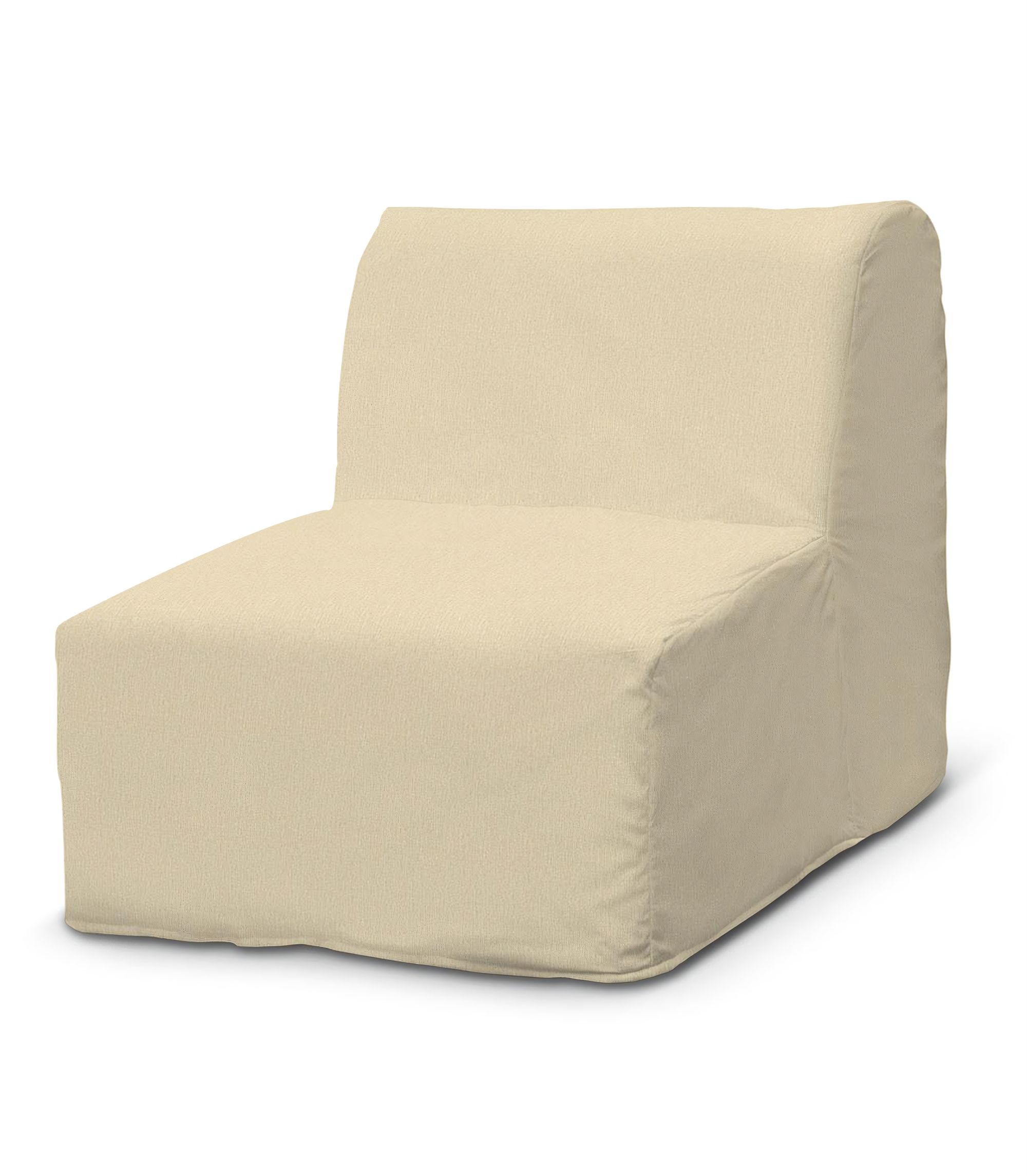 Bezug für Lycksele Sessel Farbe creme Stoff glänzend, strukturiert