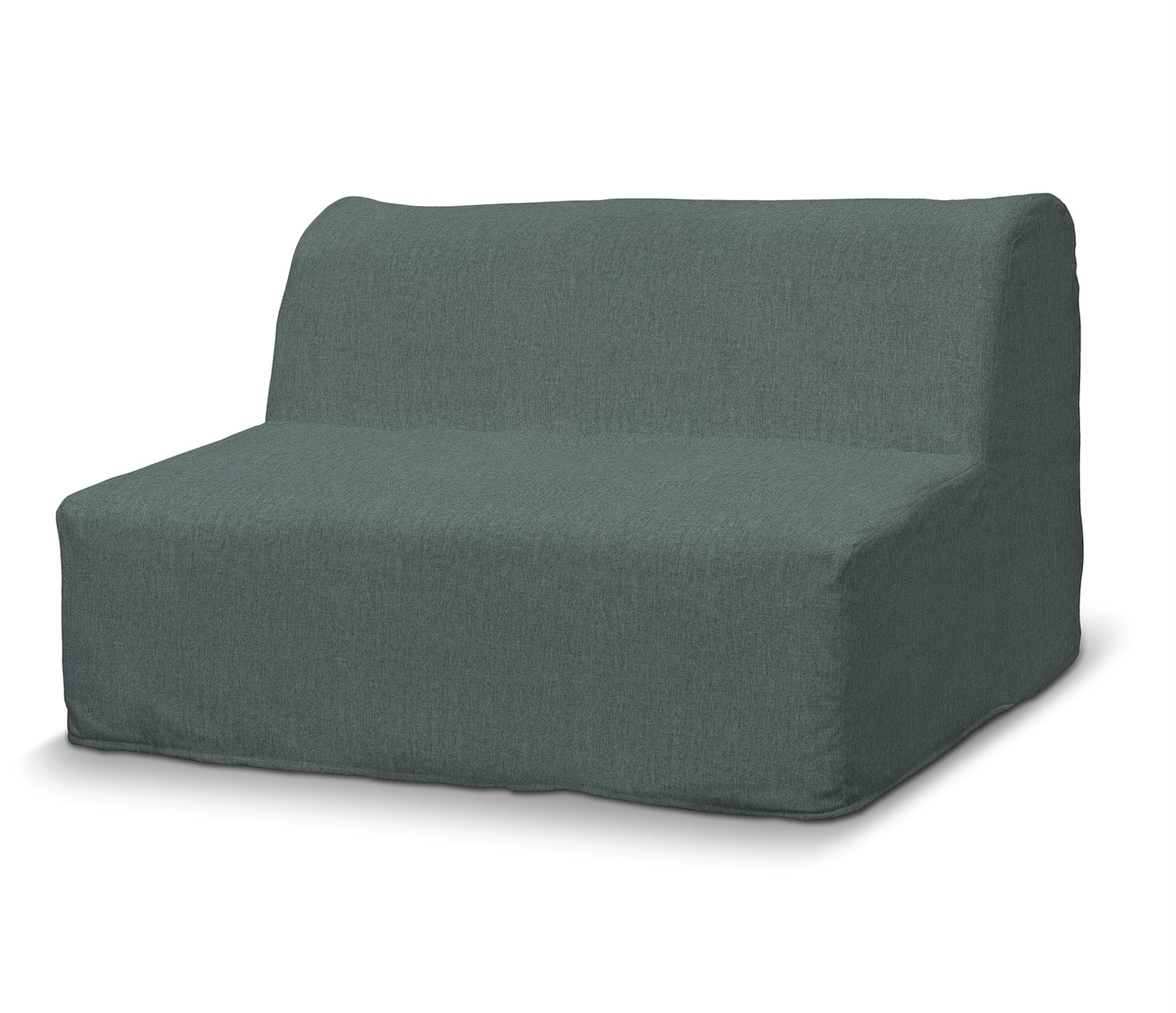 Bezug für Lycksele Sofa Farbe blau Stoff strukturiert