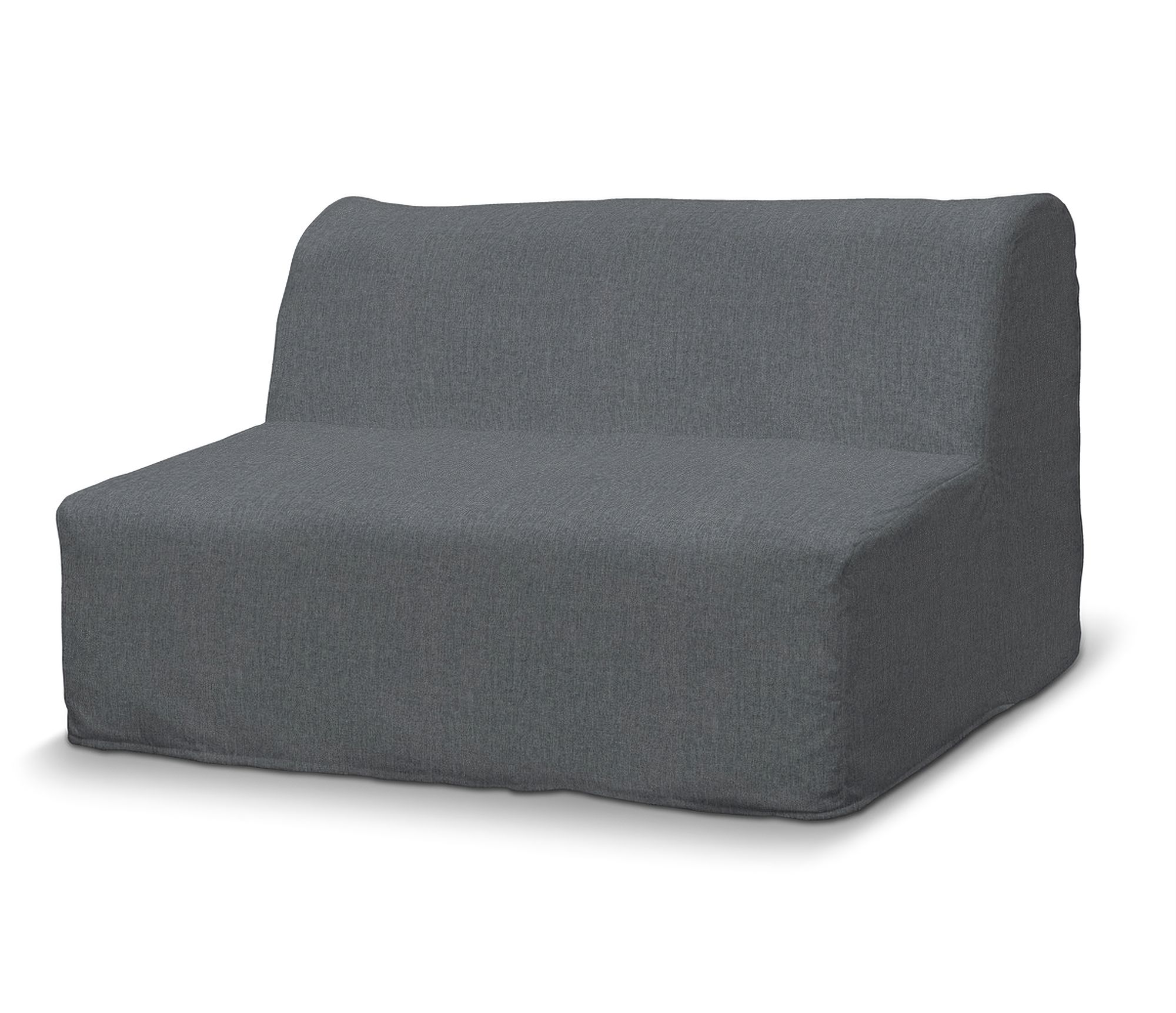 Bezug für Lycksele Sofa Farbe grau Stoff strukturiert