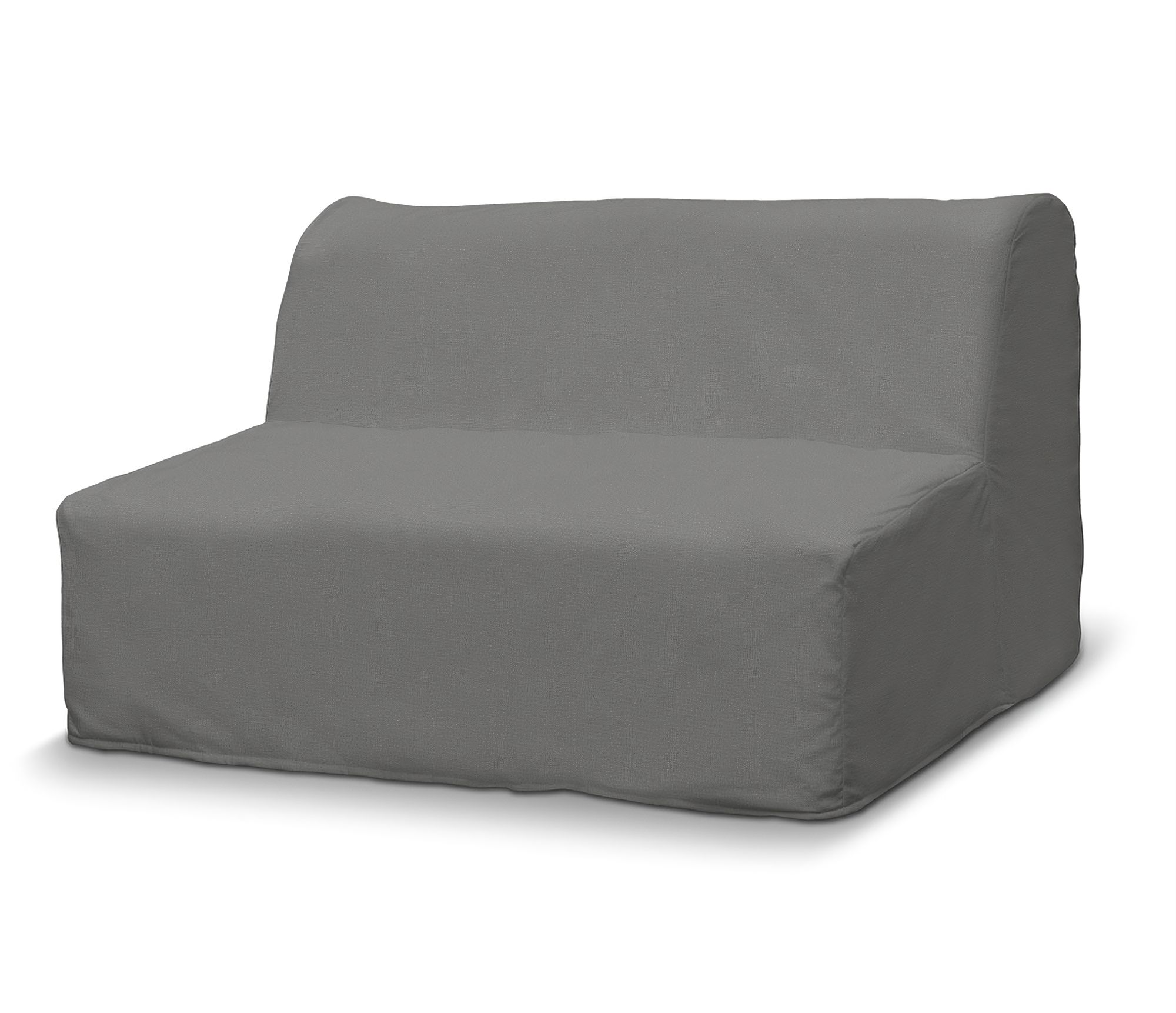 Bezug für Lycksele Sofa Farbe grau Stoff samt