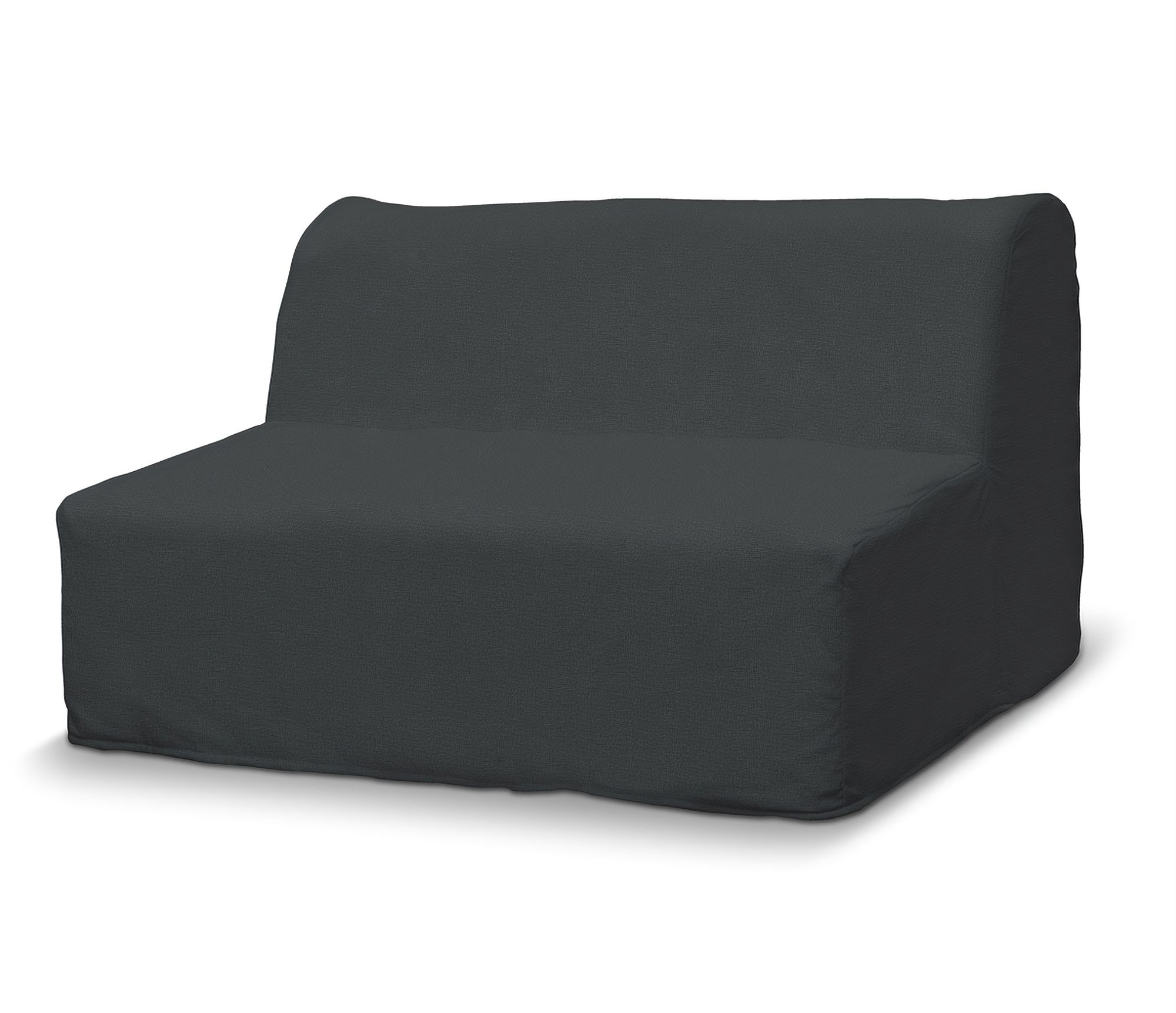Bezug für Lycksele Sofa Farbe grau Stoff samt