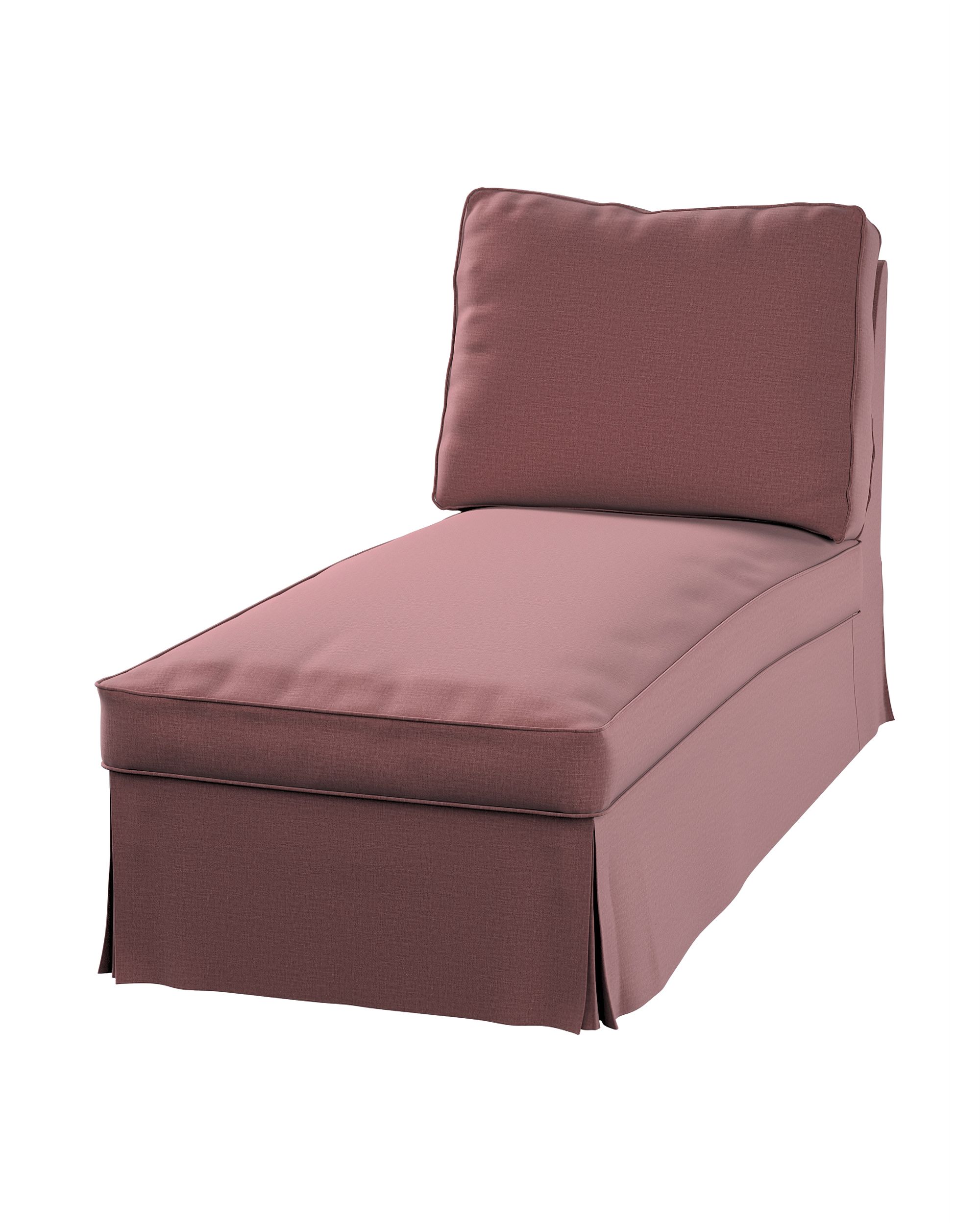 Bezug für Ektorp Recamiere ohne Armlehne, neues Modell Farbe violett Stoff samt