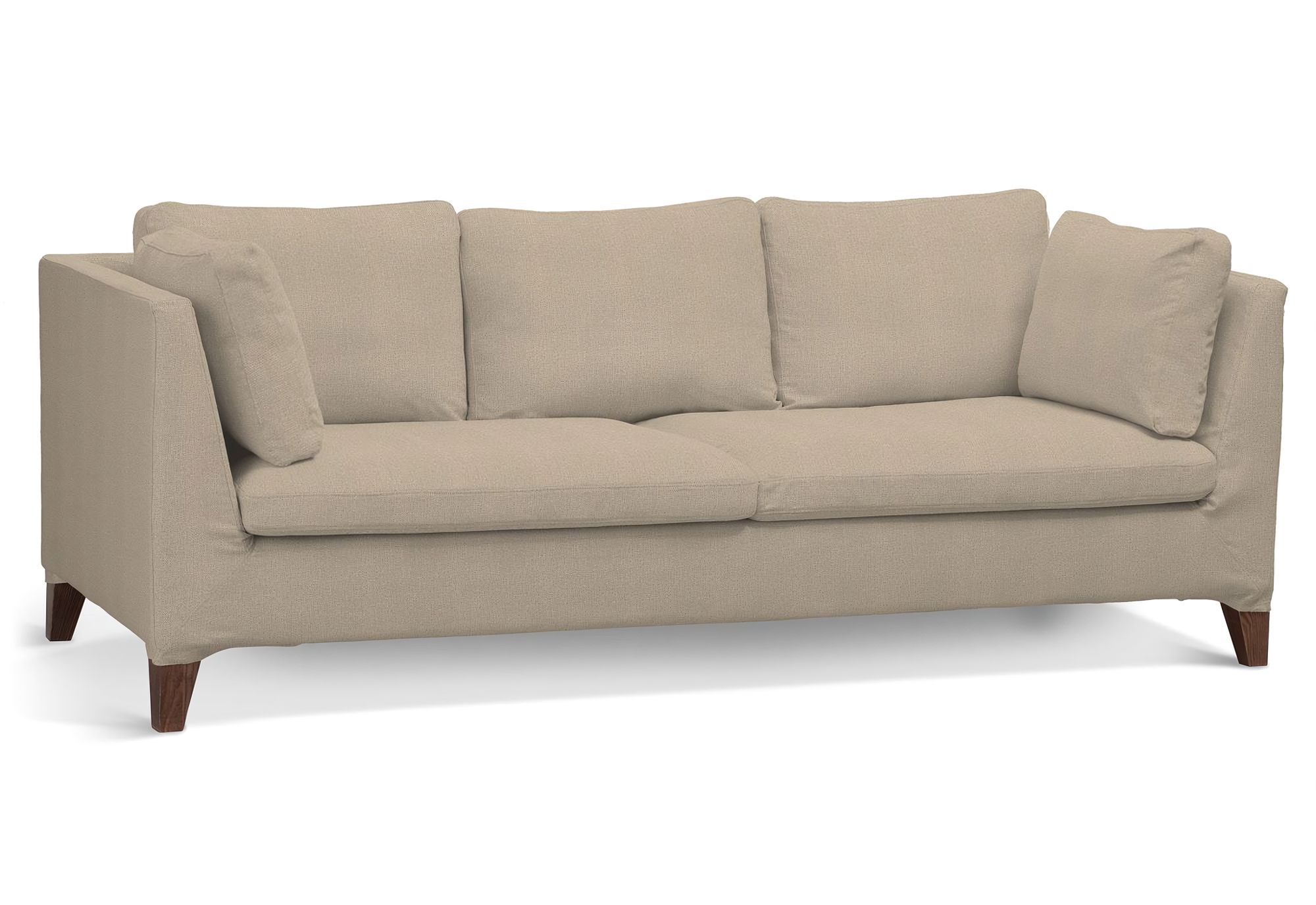 Bezug für Stockholm 3-Sitzer Sofa Farbe beige Stoff strukturiert