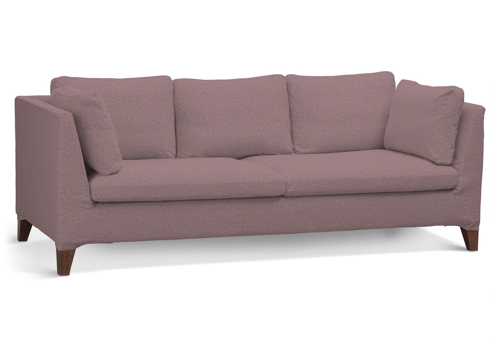 Bezug für Stockholm 3-Sitzer Sofa Farbe rosa Stoff strukturiert