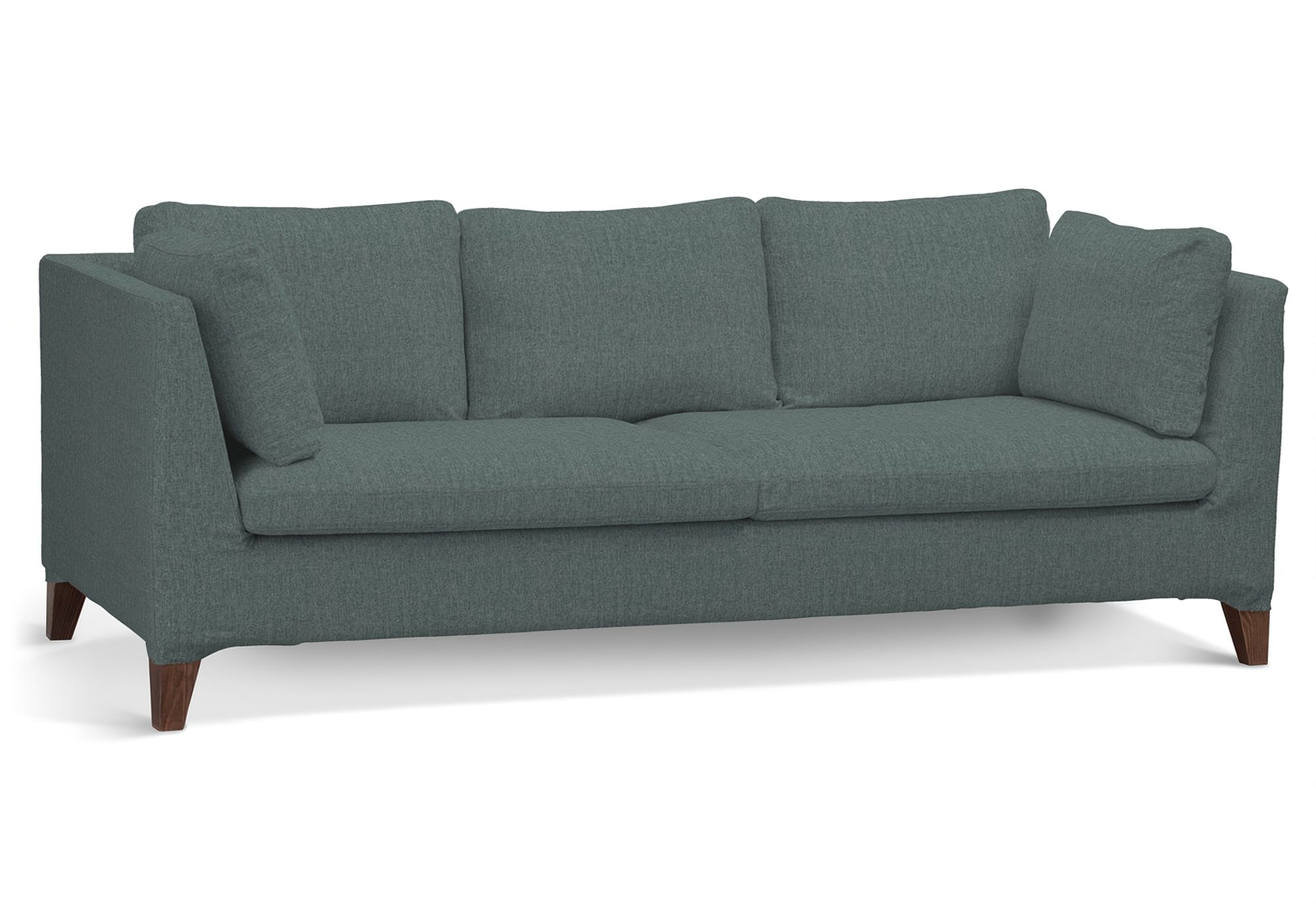 Bezug für Stockholm 3-Sitzer Sofa Farbe blau Stoff strukturiert