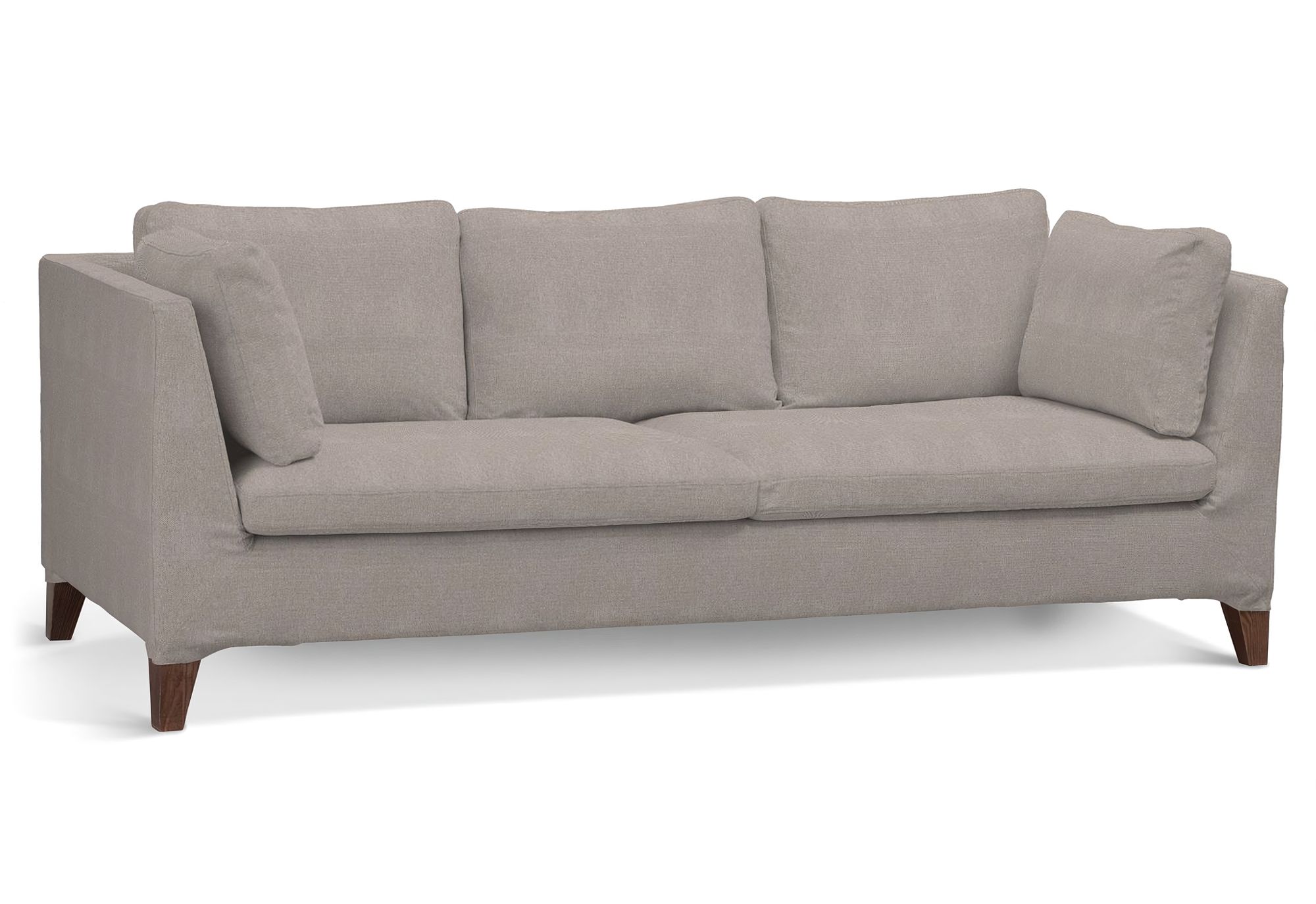 Bezug für Stockholm 3-Sitzer Sofa Farbe beige Stoff strukturiert