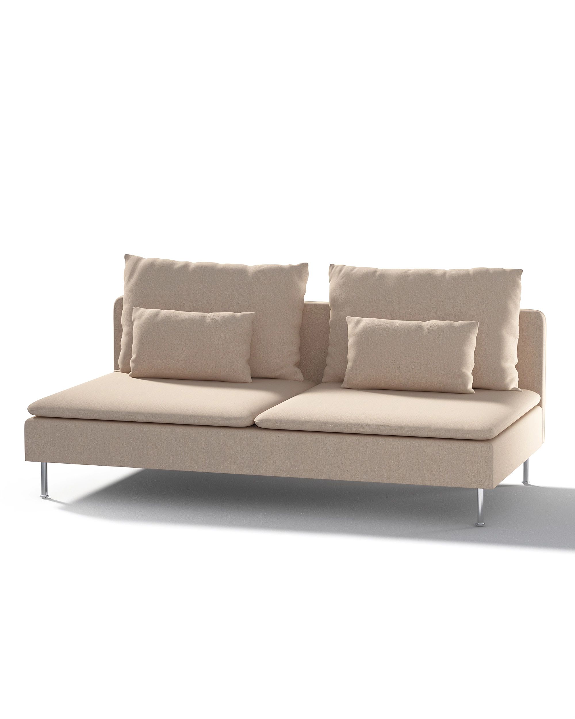 Bezug für Söderhamn Sitzelement 3 nicht ausklappbar Farbe beige Stoff strukturiert