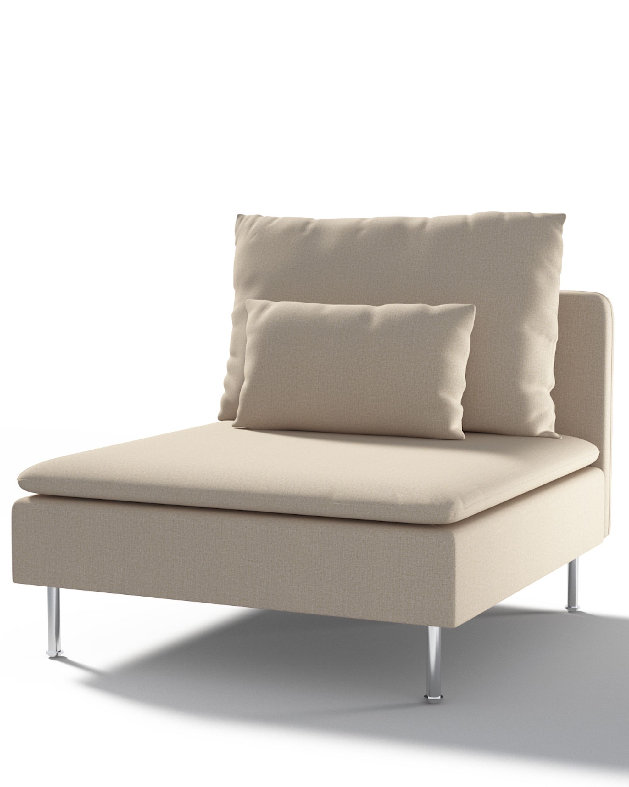 Bezug für Söderhamn Sitzelement 1 Farbe beige Stoff strukturiert