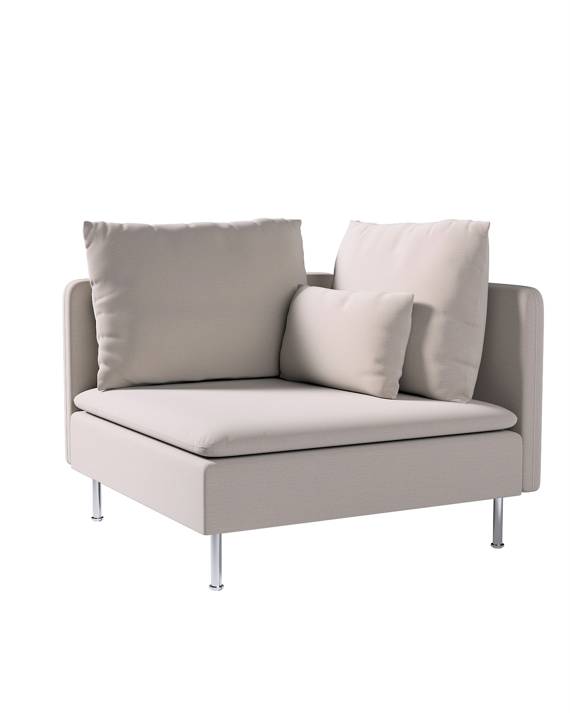 Bezug für Söderhamn Eckelement Farbe beige Stoff samt