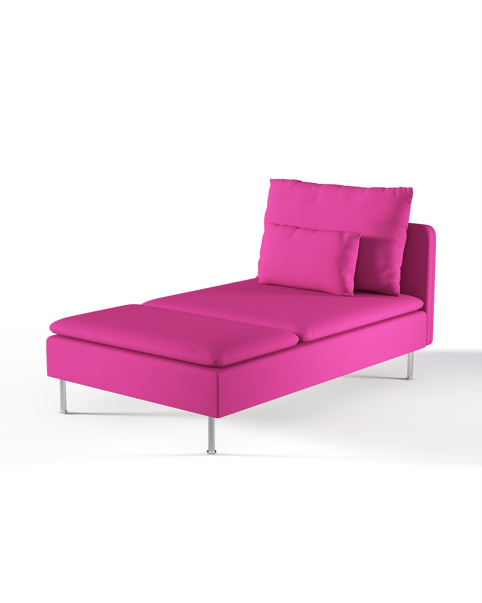 Bezug für Söderhamn Recamiere Farbe rosa Stoff strukturiert