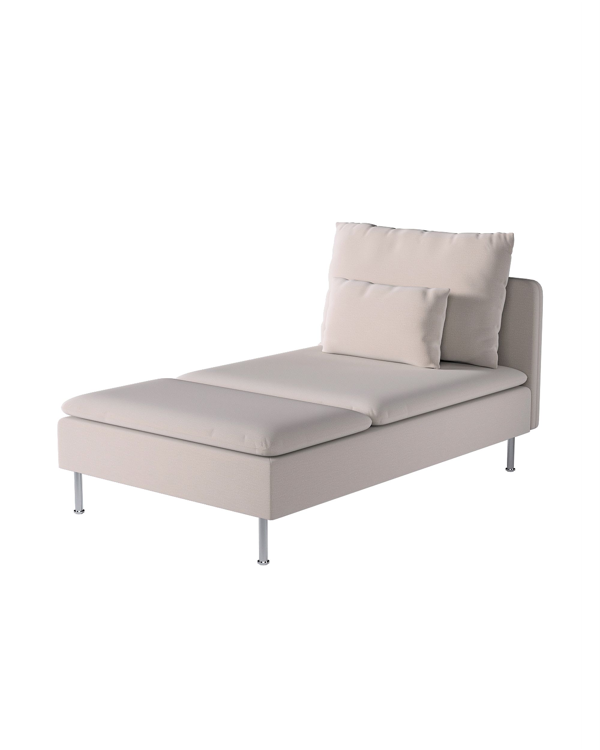 Bezug für Söderhamn Recamiere Farbe beige Stoff samt