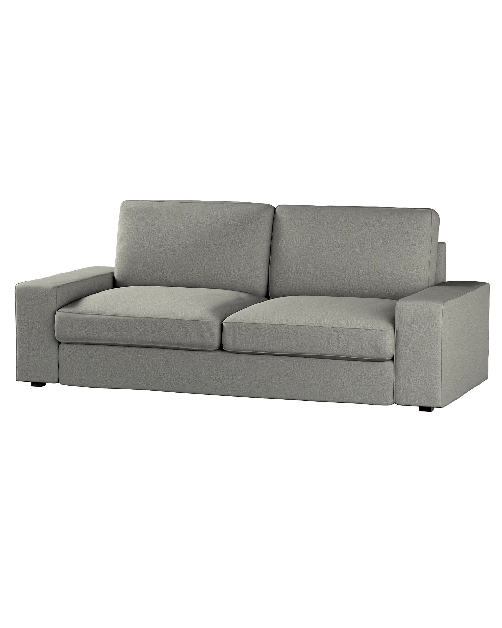 Bezug für Kivik 3-er Bettsofa Farbe grau Stoff strukturiert