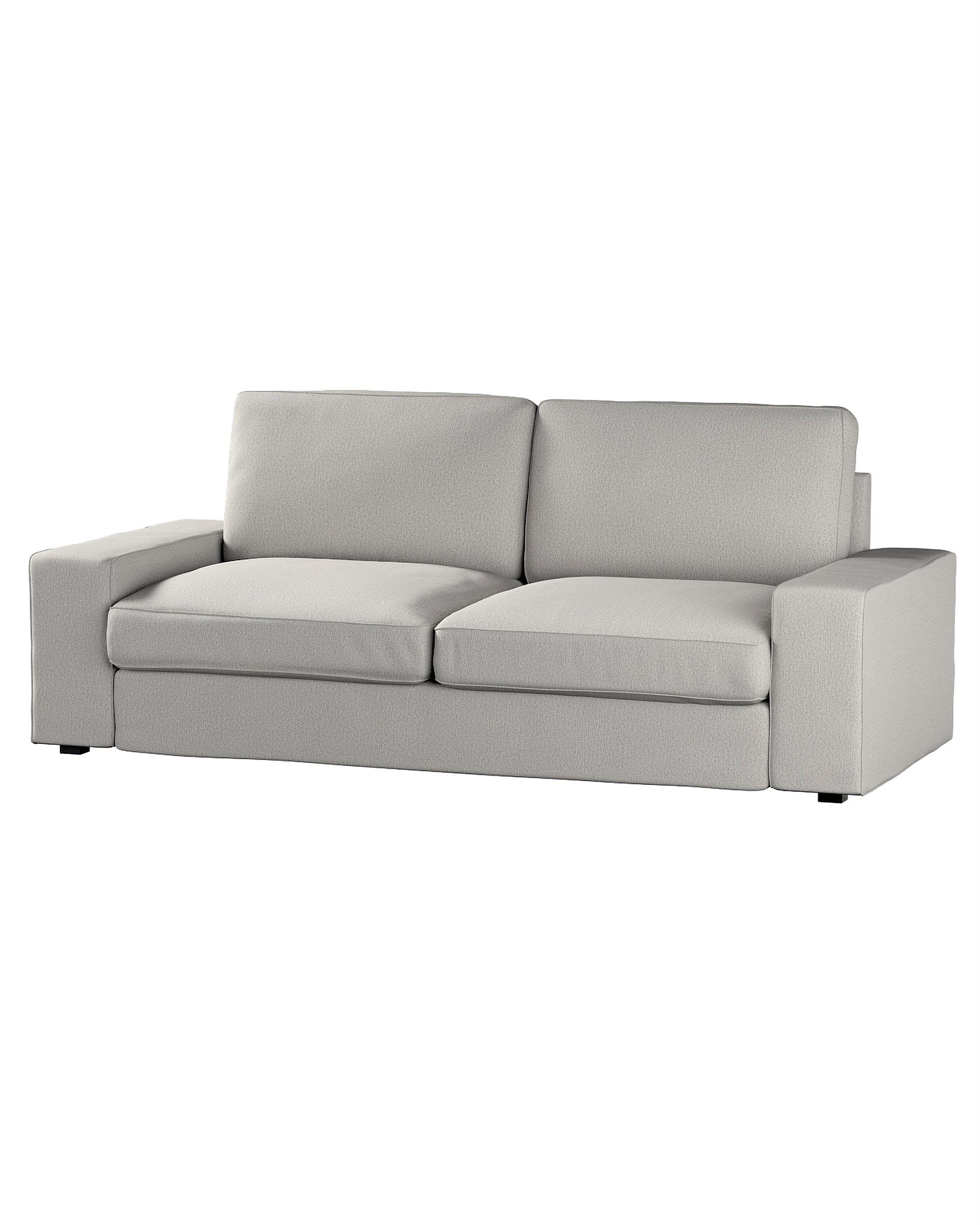 Bezug für Kivik 3-er Bettsofa Farbe grau Stoff strukturiert