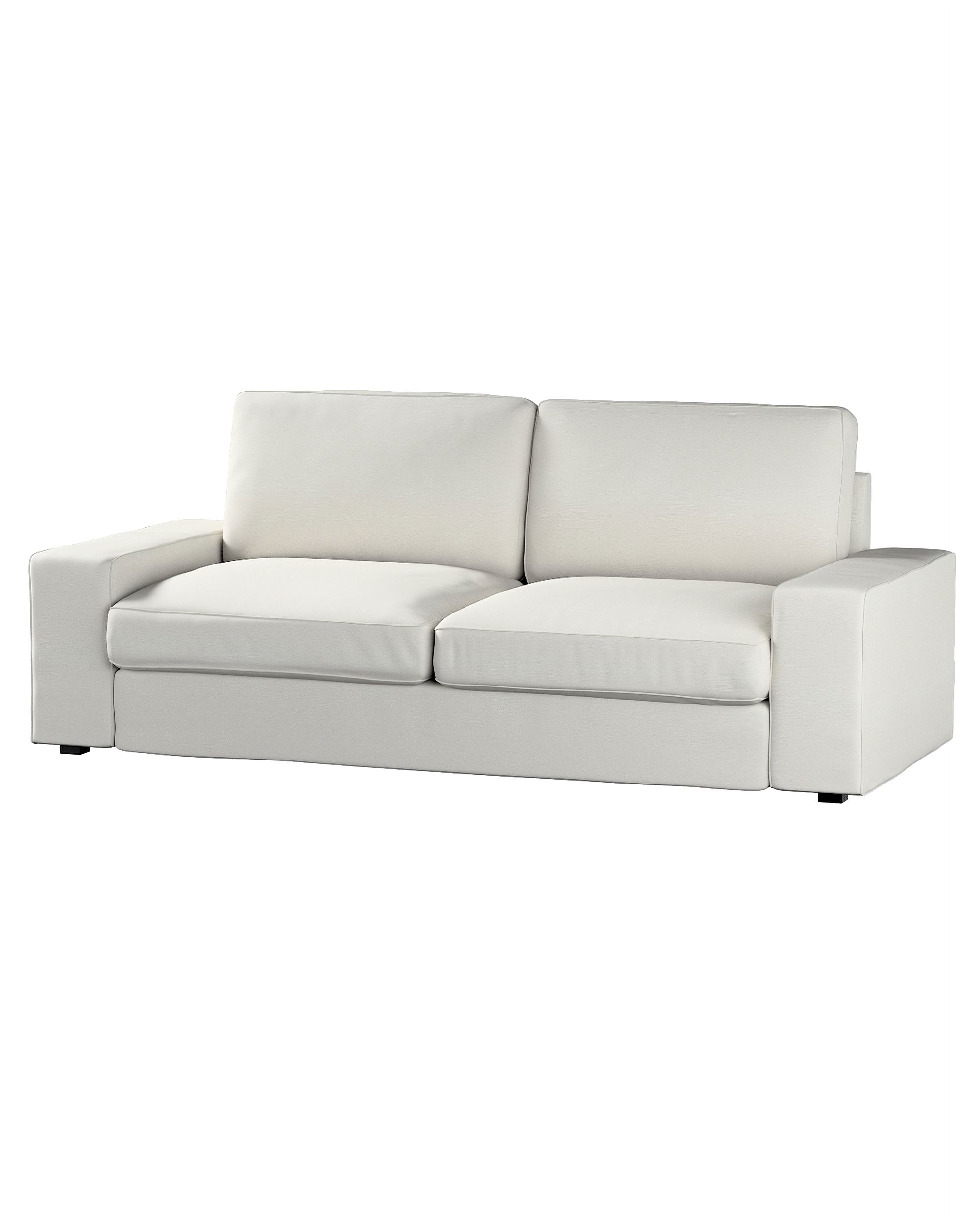 Bezug für Kivik 3-er Bettsofa Farbe grau Stoff glänzend, strukturiert, samt