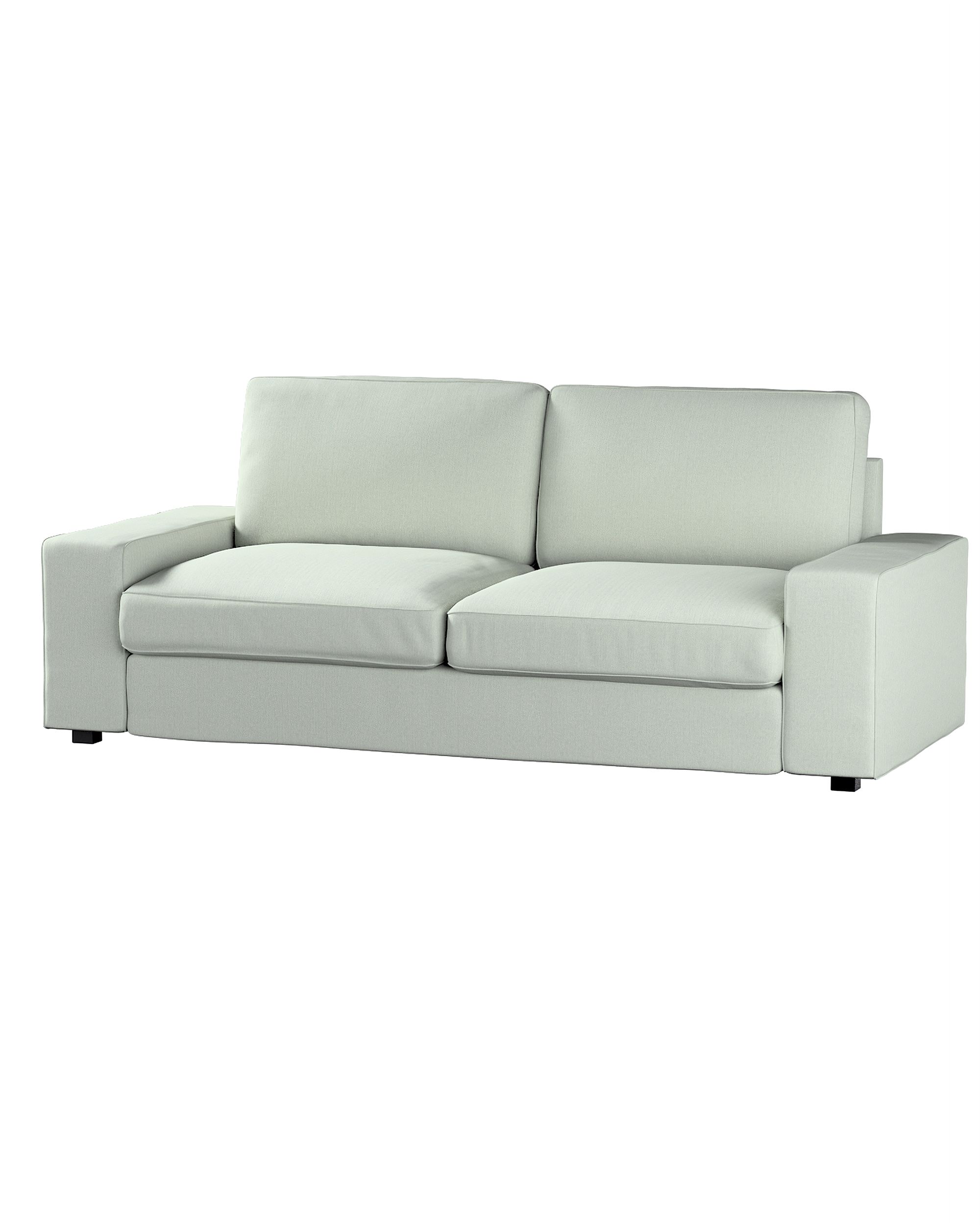 Bezug für Kivik 3-er Bettsofa Farbe blau Stoff strukturiert