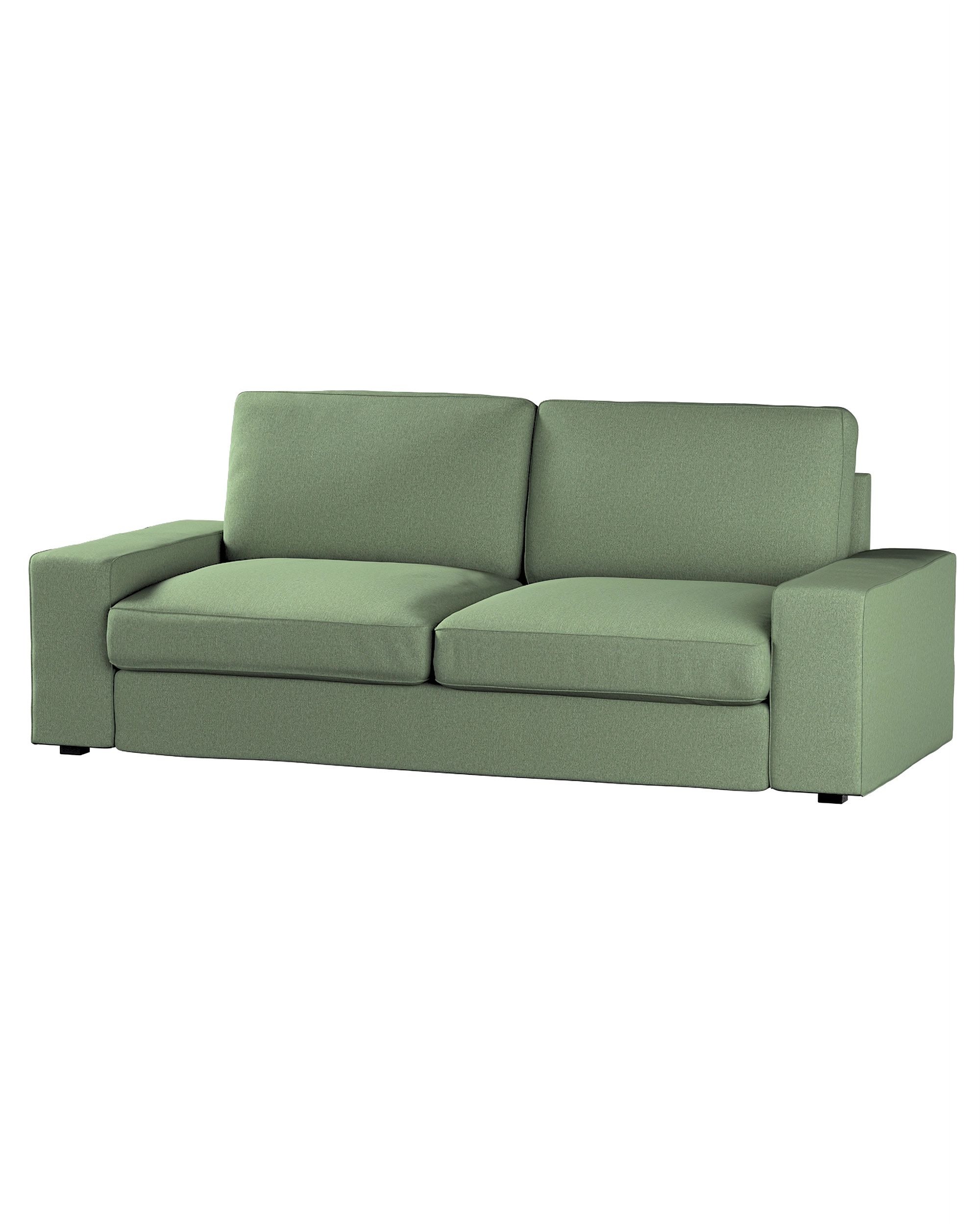 Bezug für Kivik 3-er Bettsofa Farbe grün Stoff strukturiert