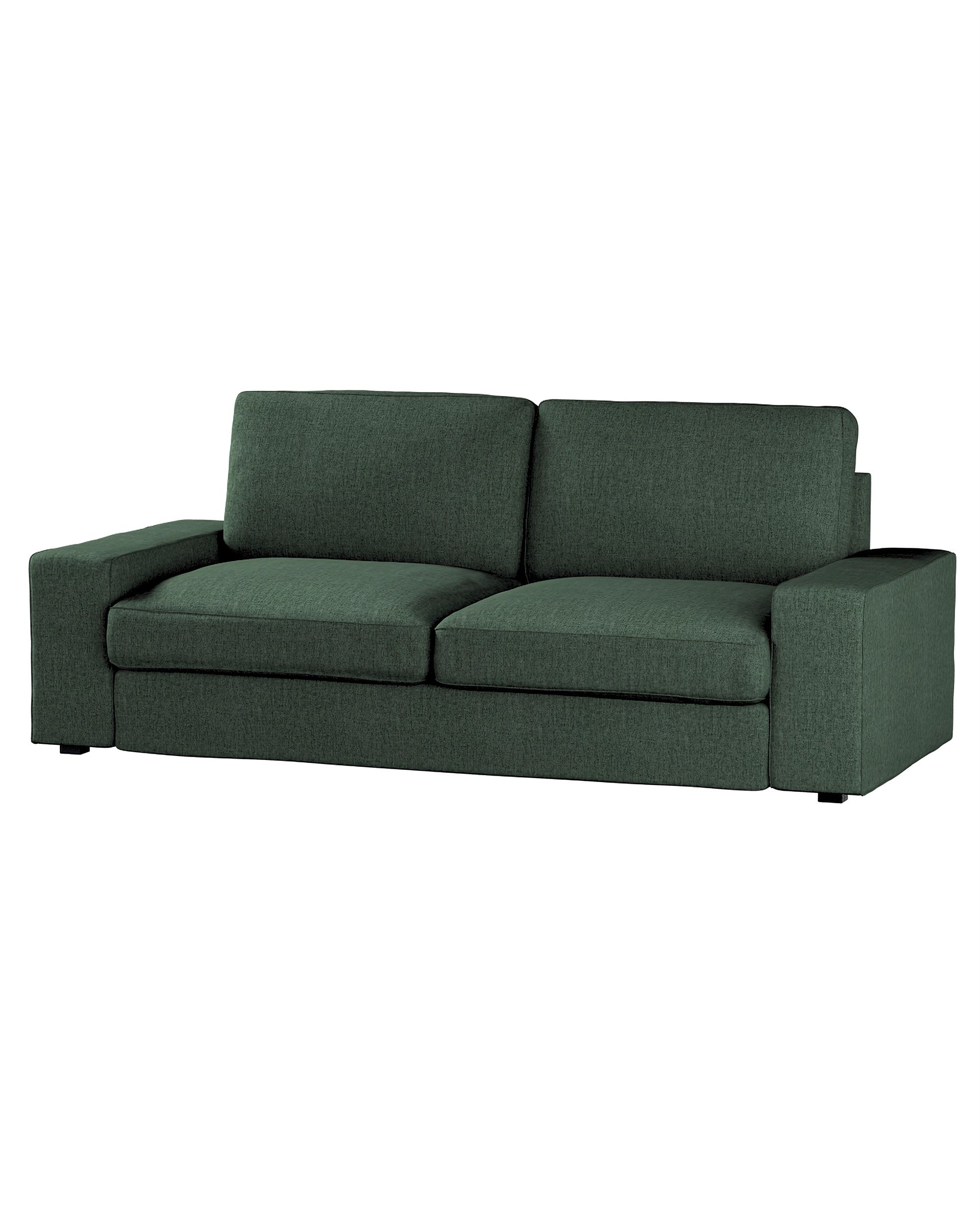 Bezug für Kivik 3-er Bettsofa Farbe grün Stoff strukturiert