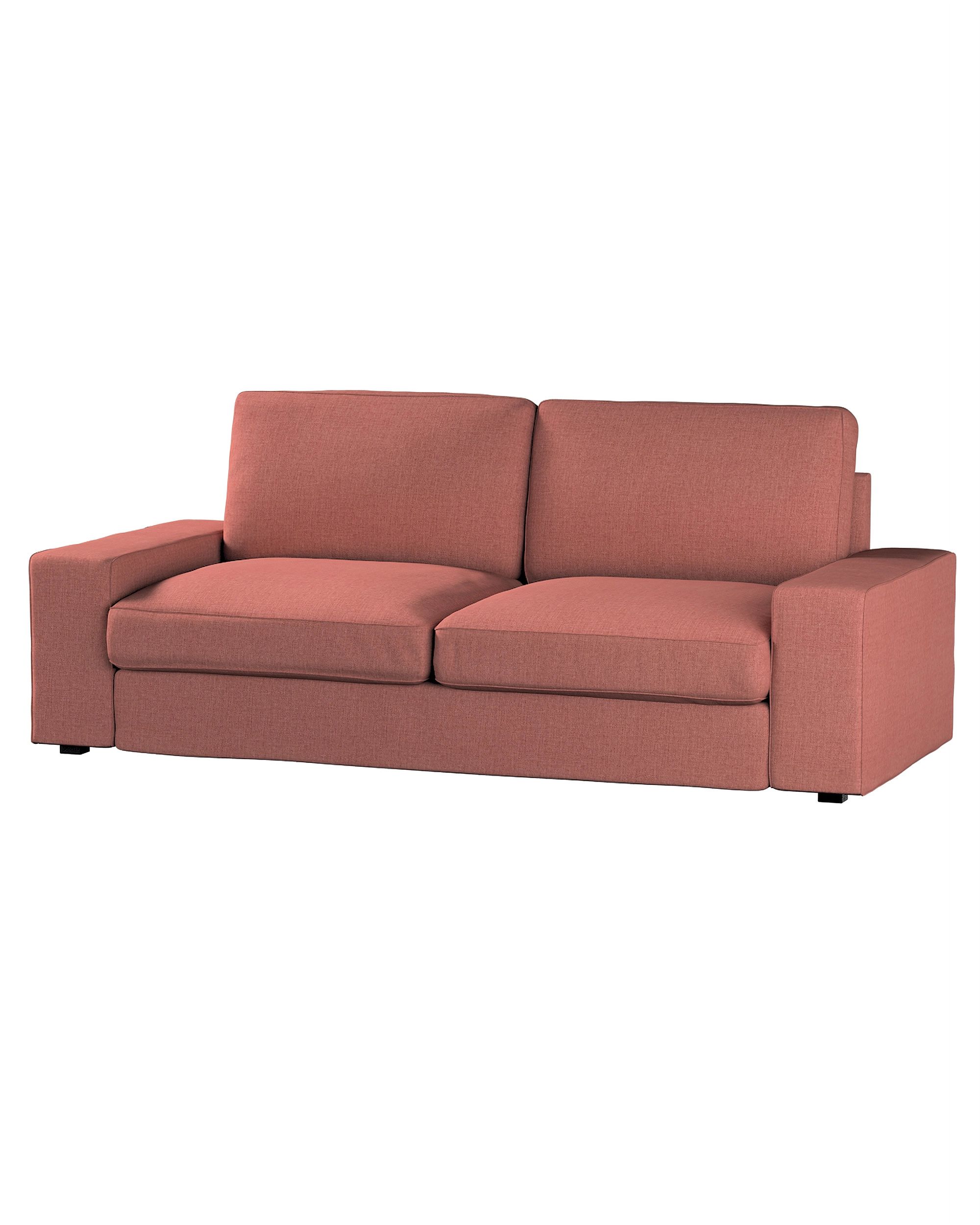 Bezug für Kivik 3-er Bettsofa Farbe braun Stoff strukturiert