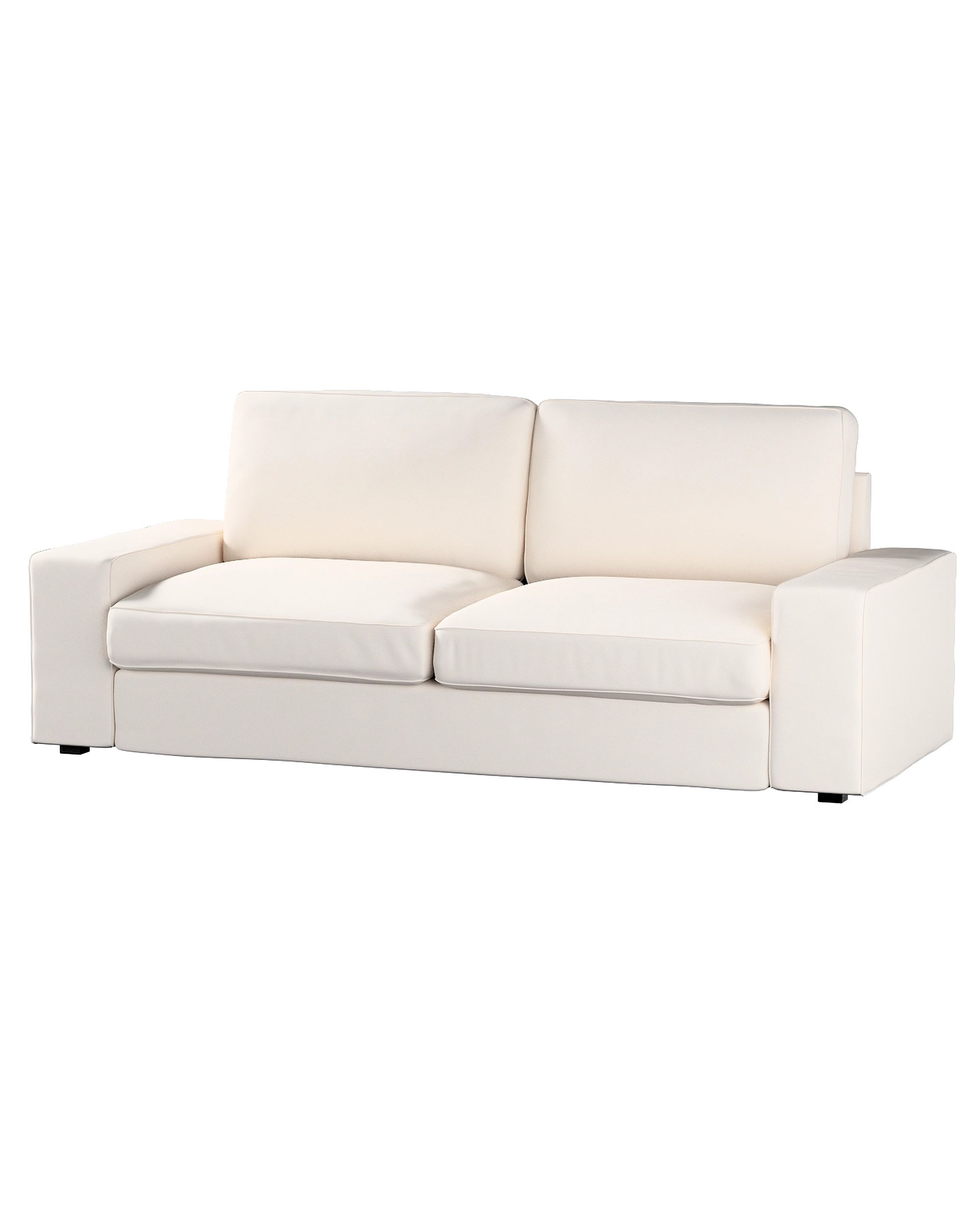 Bezug für Kivik 3-er Bettsofa Farbe beige Stoff strukturiert