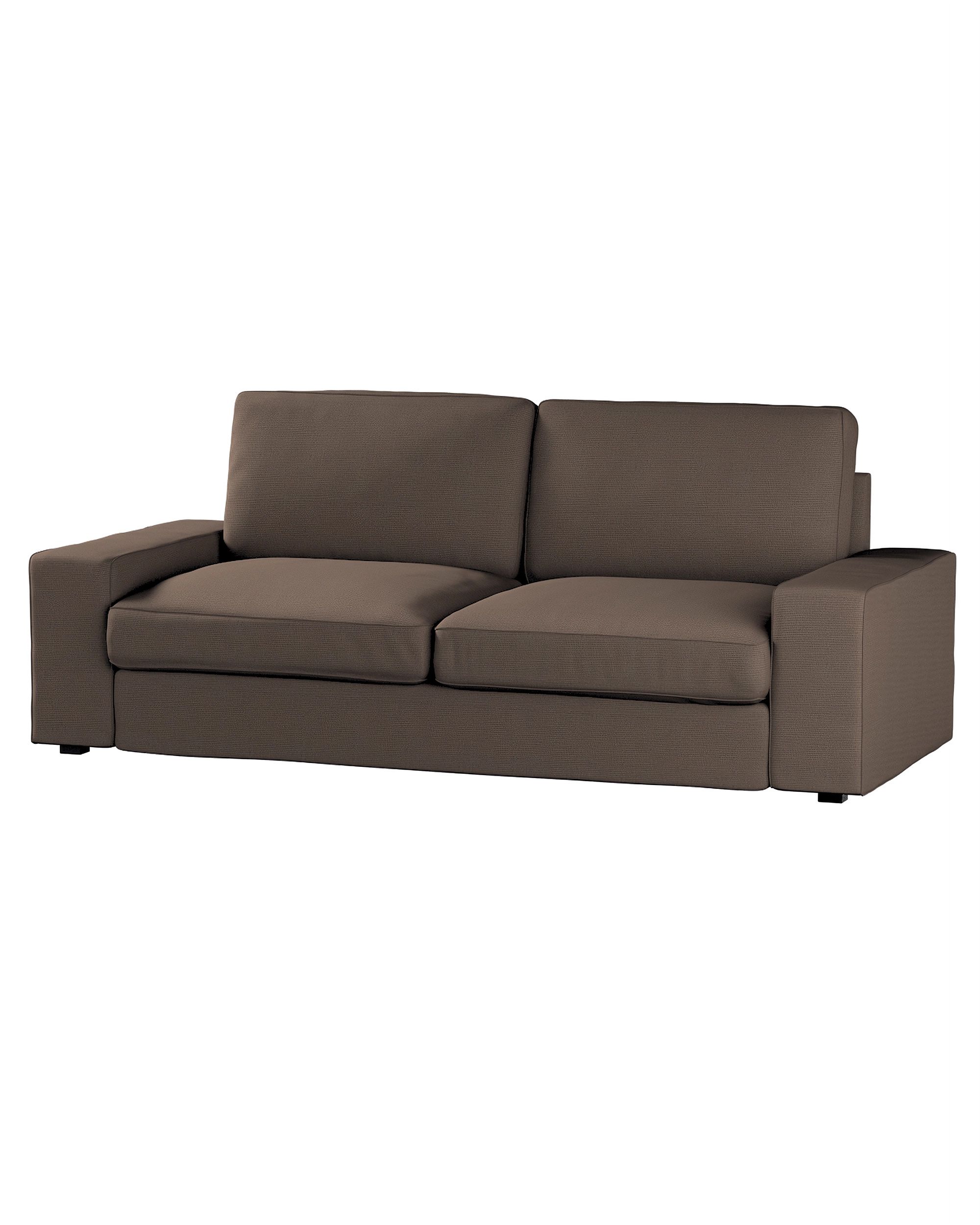 Bezug für Kivik 3-er Bettsofa Farbe braun Stoff strukturiert