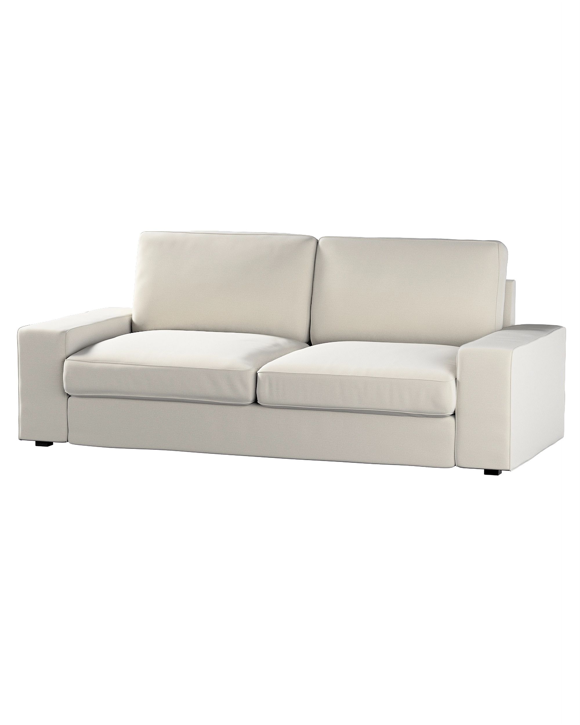 Bezug für Kivik 3-er Bettsofa Farbe grau Stoff samt