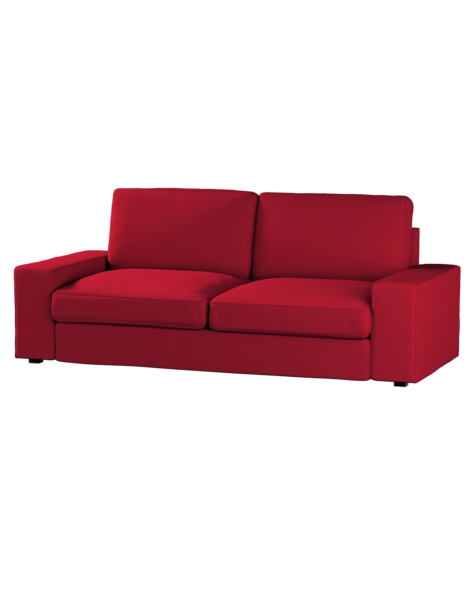 Bezug für Kivik 3-er Bettsofa Farbe rot Stoff strukturiert