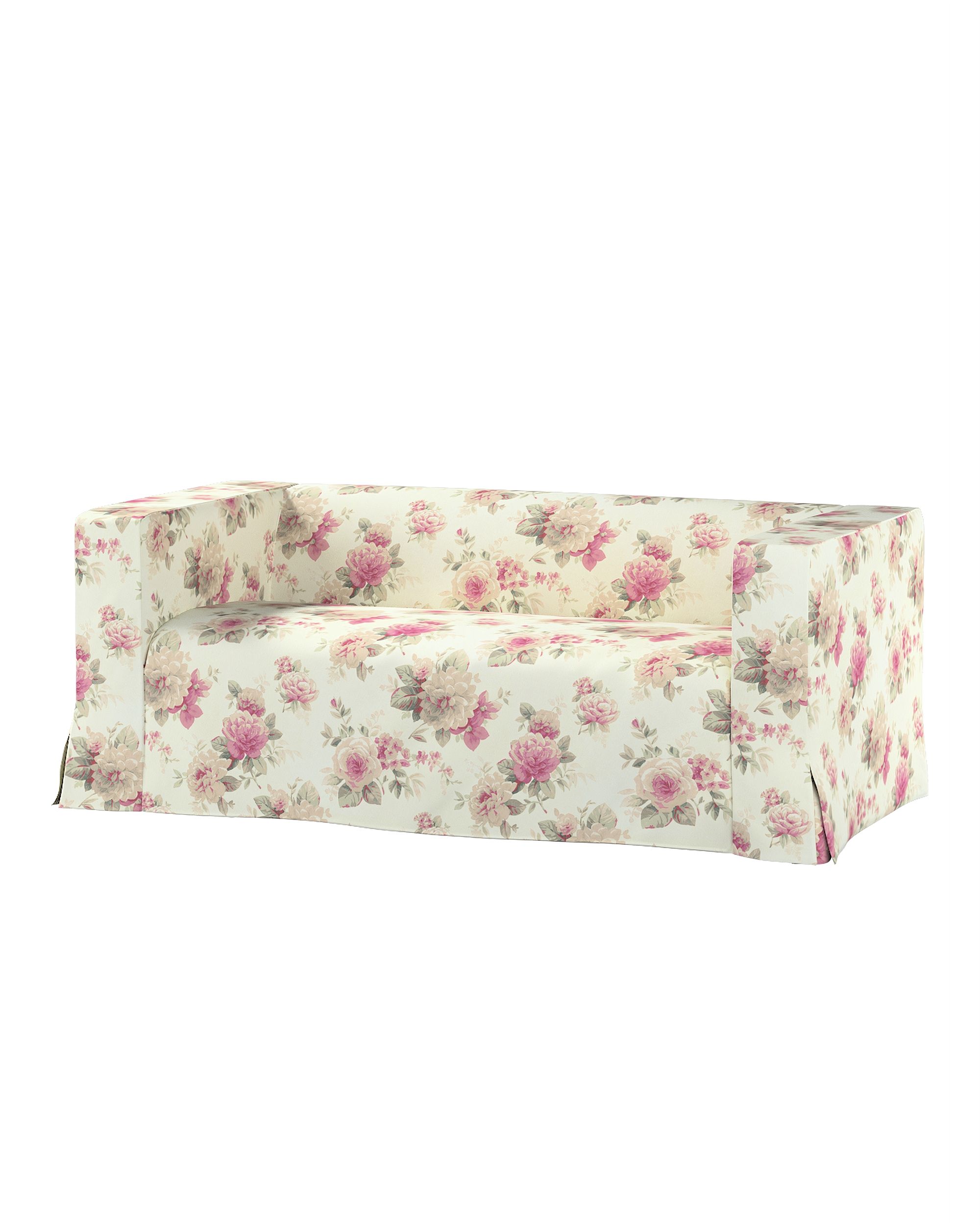 Bezug für Klippan 2-Sitzer Sofa, lang mit Kellerfalte Farbe bunt Stoff gemustert