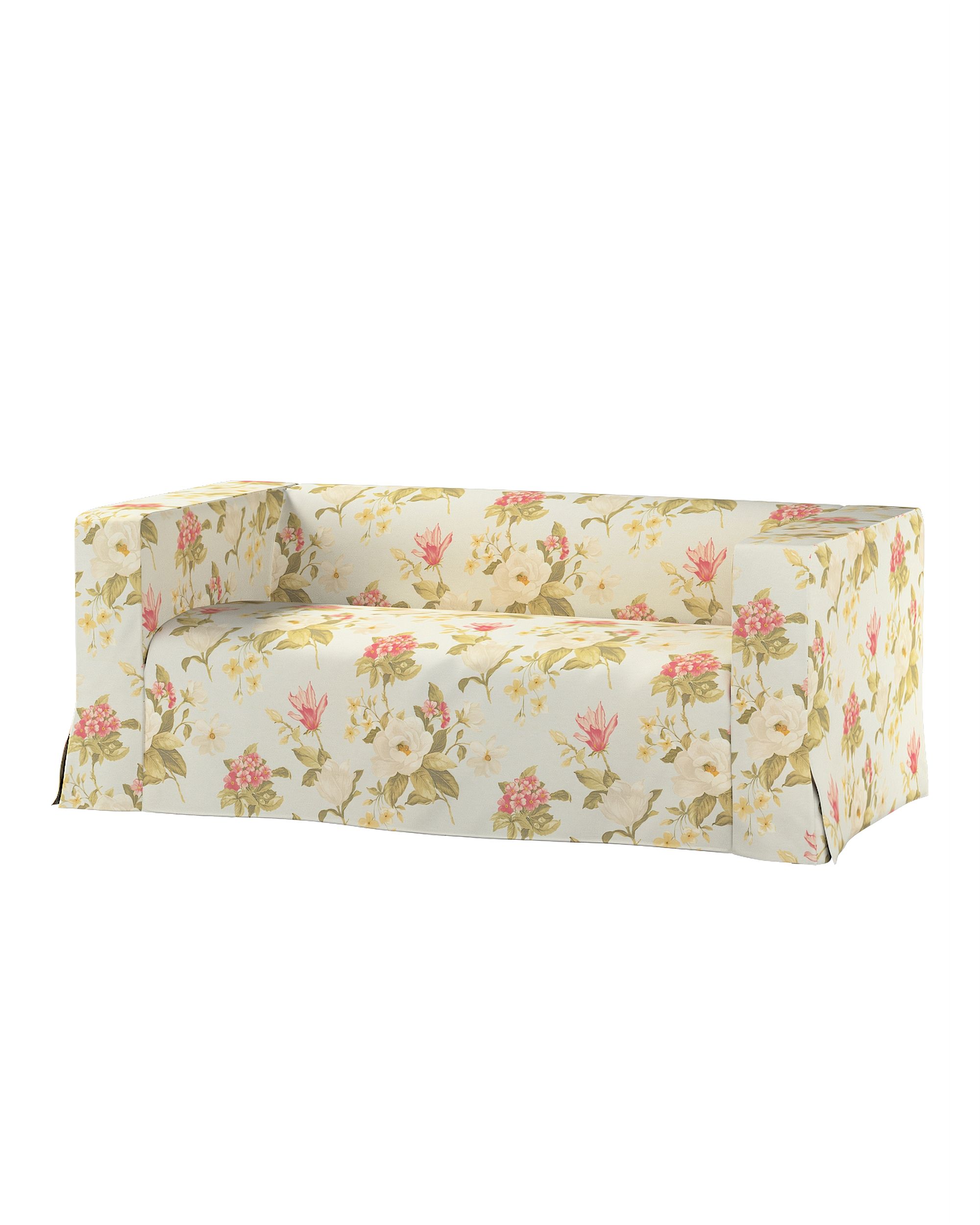 Bezug für Klippan 2-Sitzer Sofa, lang mit Kellerfalte Farbe bunt Stoff gemustert