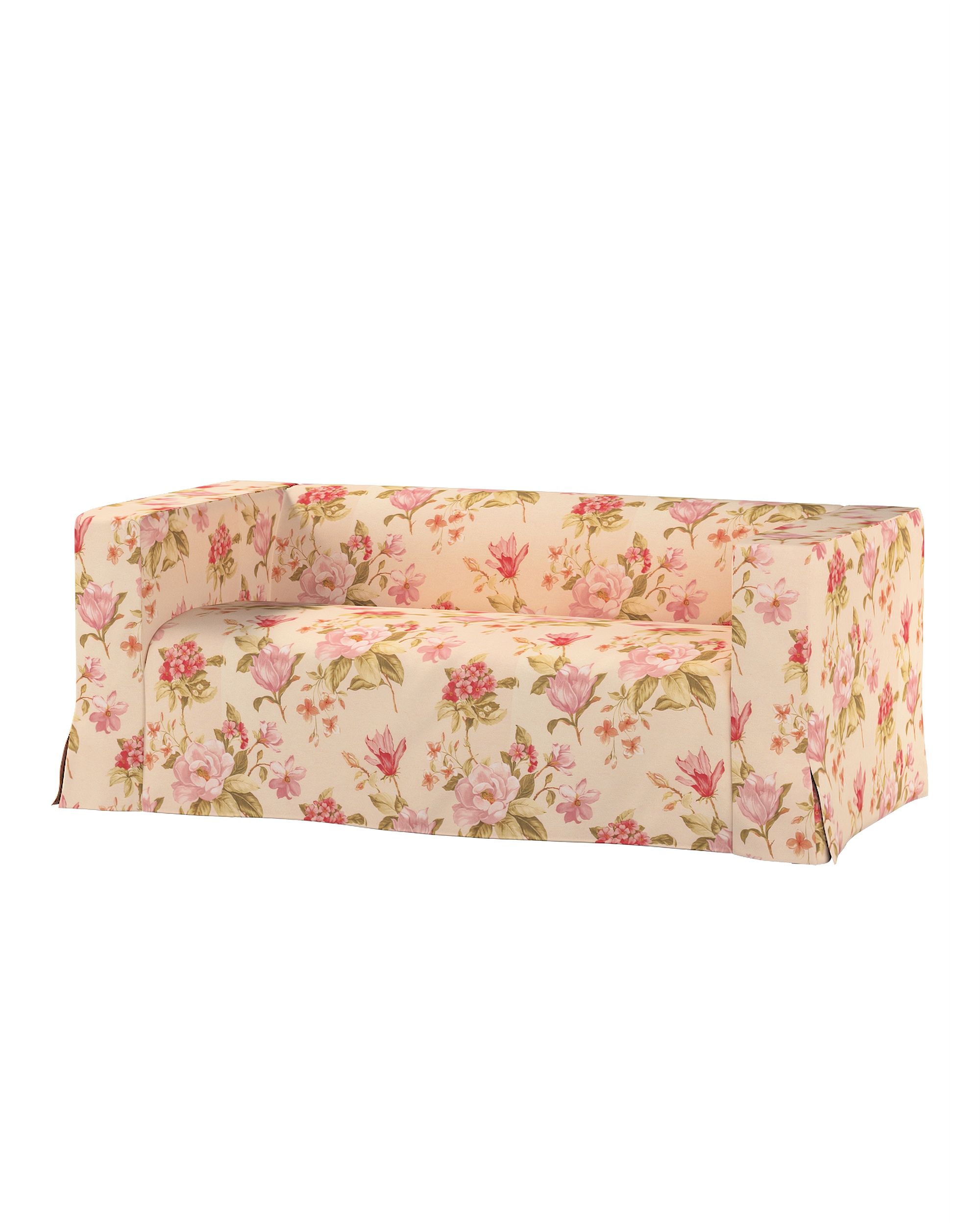 Bezug für Klippan 2-Sitzer Sofa, lang mit Kellerfalte Farbe bunt Stoff gemustert