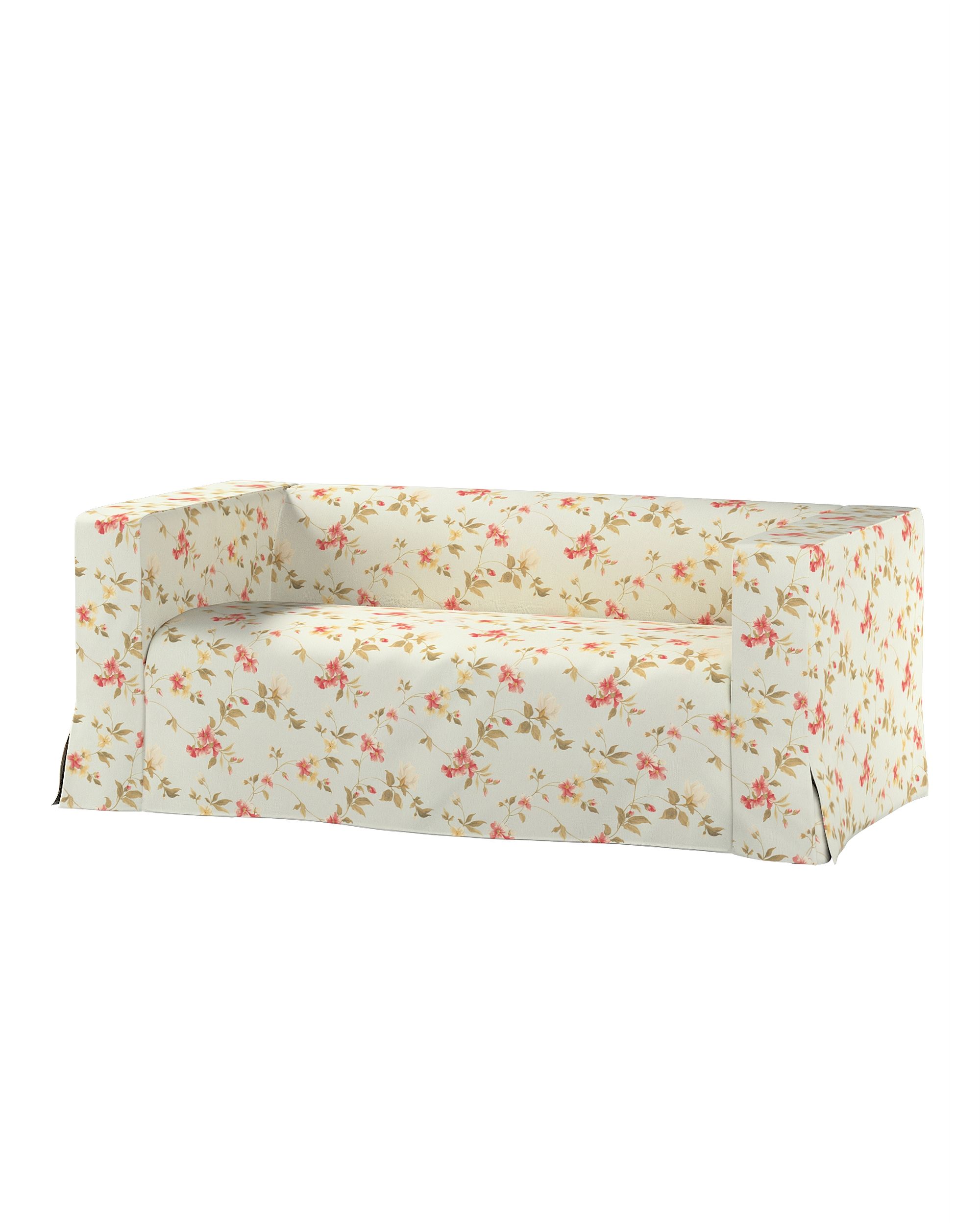 Bezug für Klippan 2-Sitzer Sofa, lang mit Kellerfalte Farbe bunt Stoff gemustert