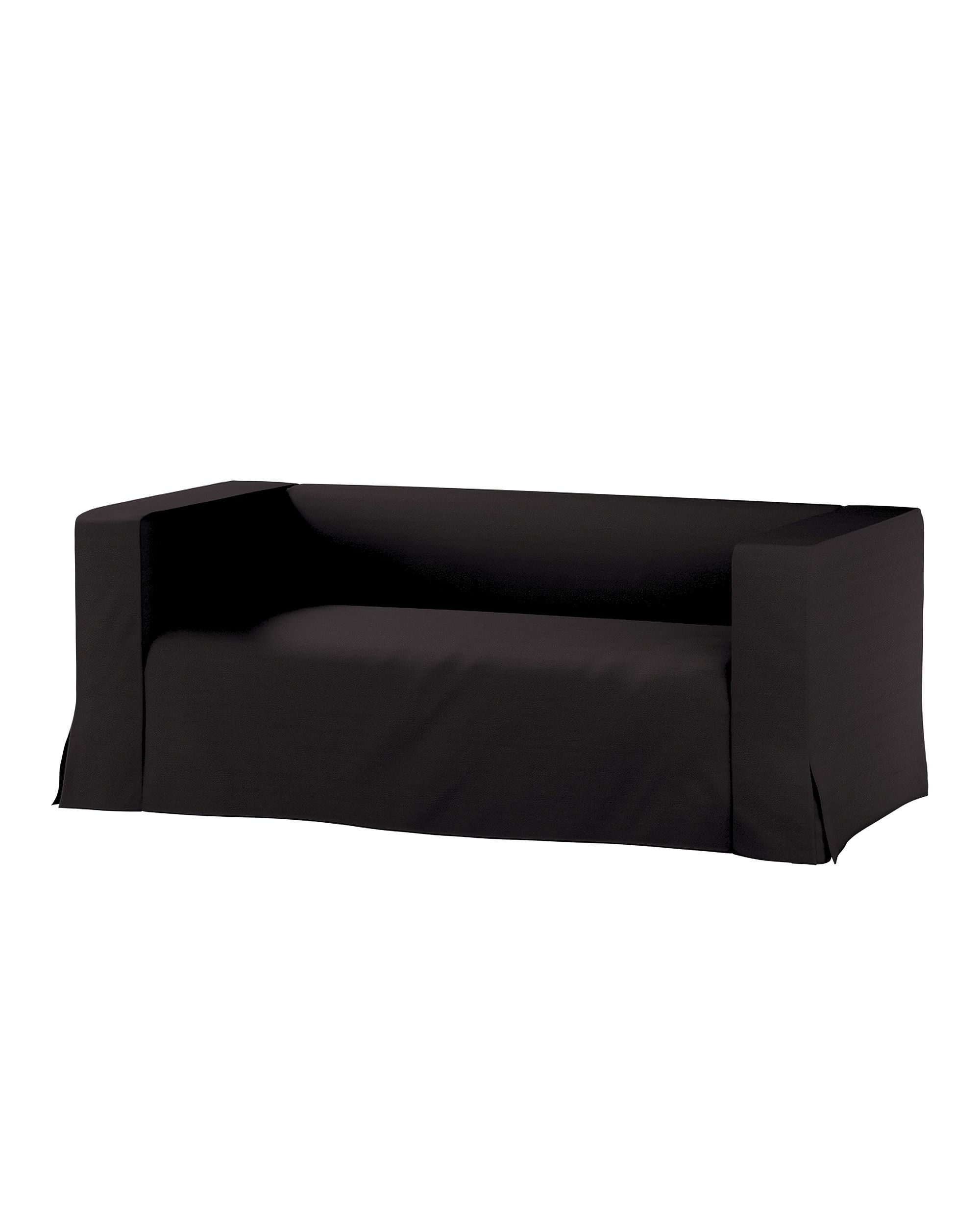 Bezug für Klippan 2-Sitzer Sofa, lang mit Kellerfalte Farbe grau
