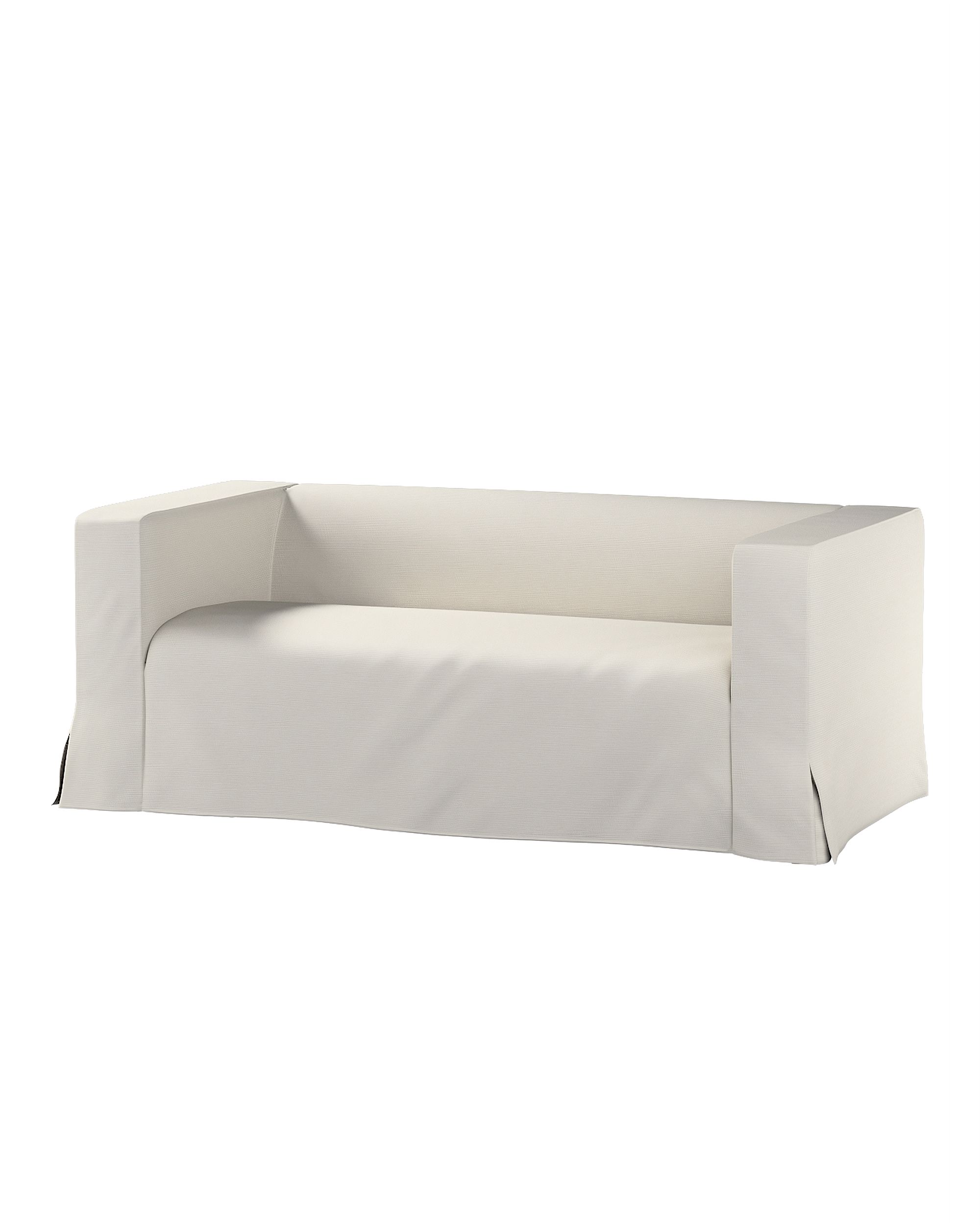 Bezug für Klippan 2-Sitzer Sofa, lang mit Kellerfalte Farbe grau