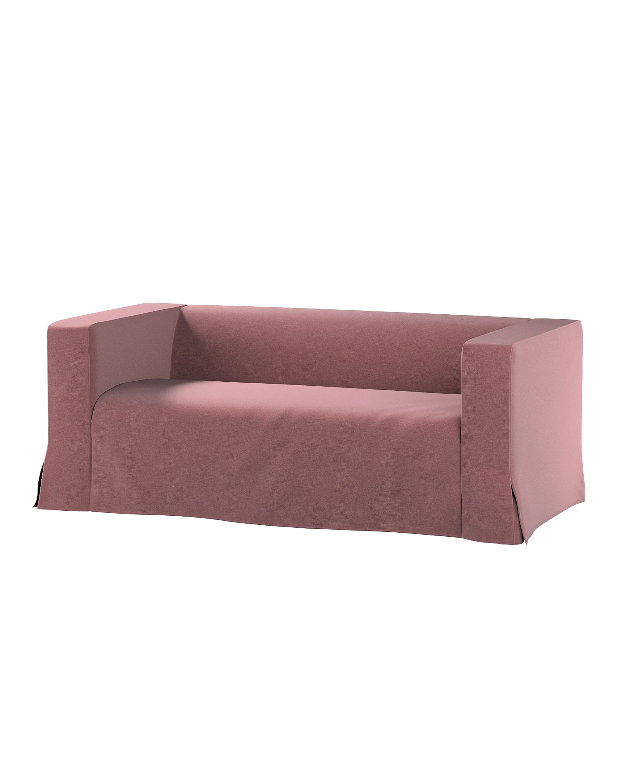 Bezug für Klippan 2-Sitzer Sofa, lang mit Kellerfalte Farbe violett Stoff samt