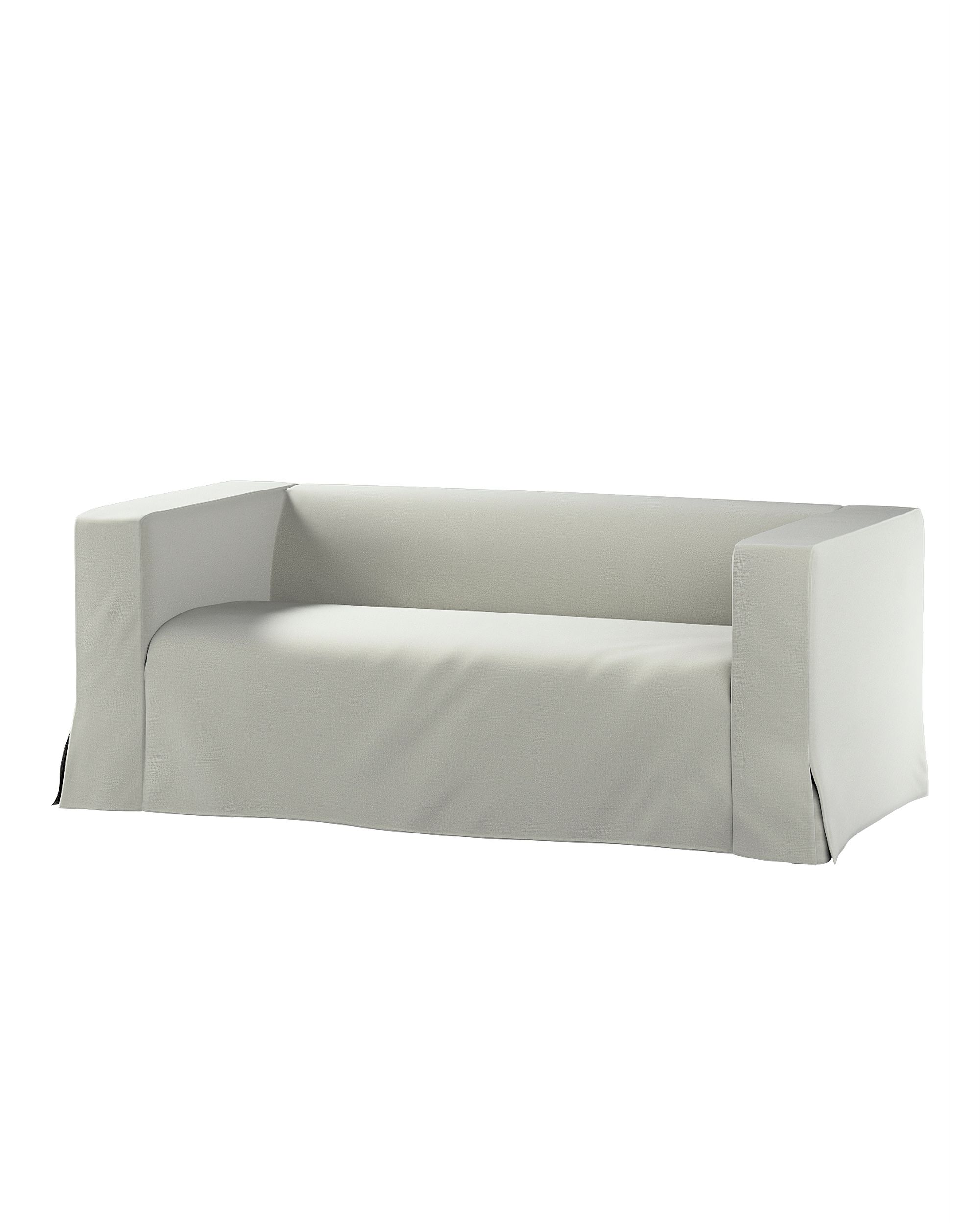 Bezug für Klippan 2-Sitzer Sofa, lang mit Kellerfalte Farbe grün Stoff samt