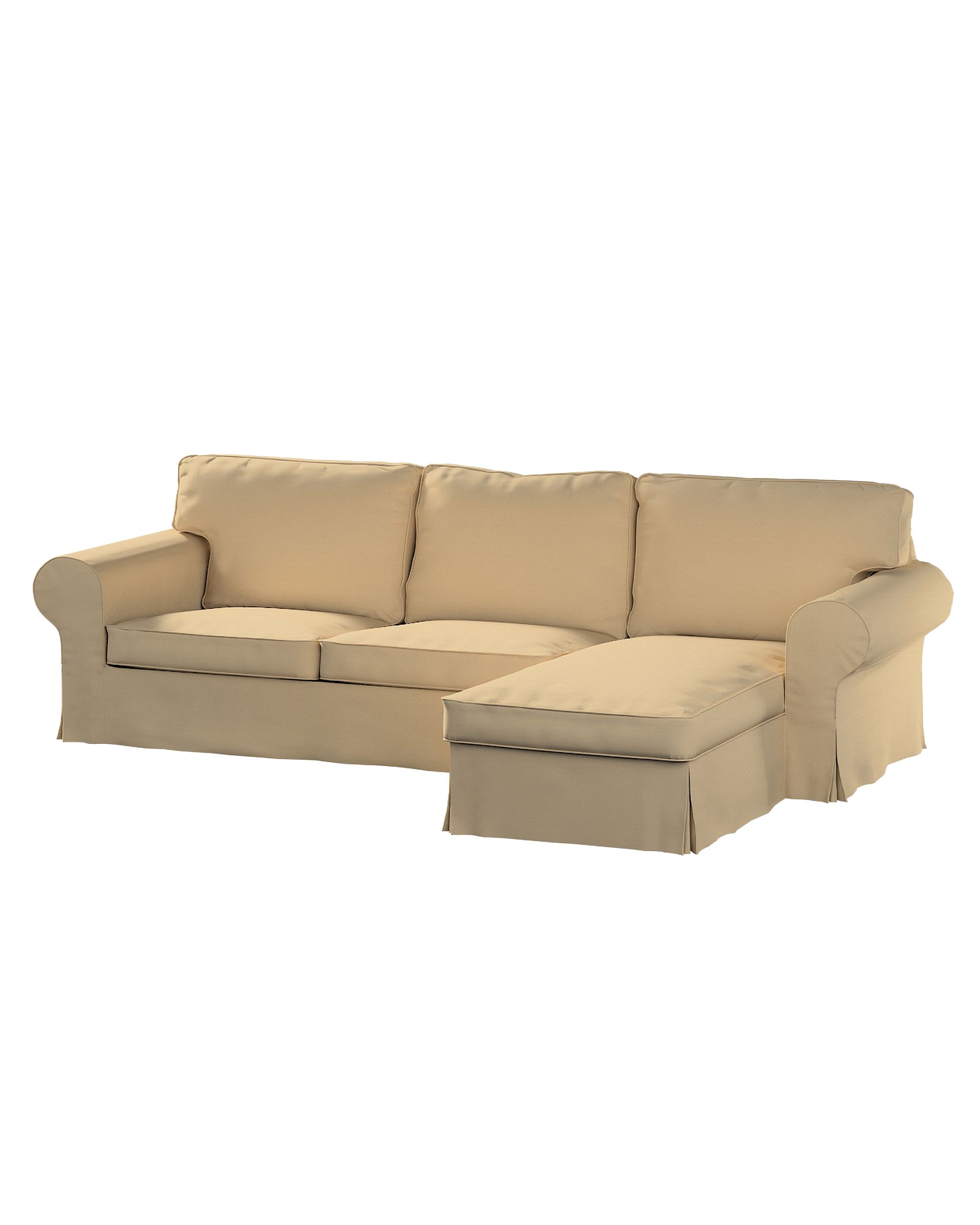 Bezug für Ektorp 2-Sitzer Sofa mit Recamiere Farbe beige